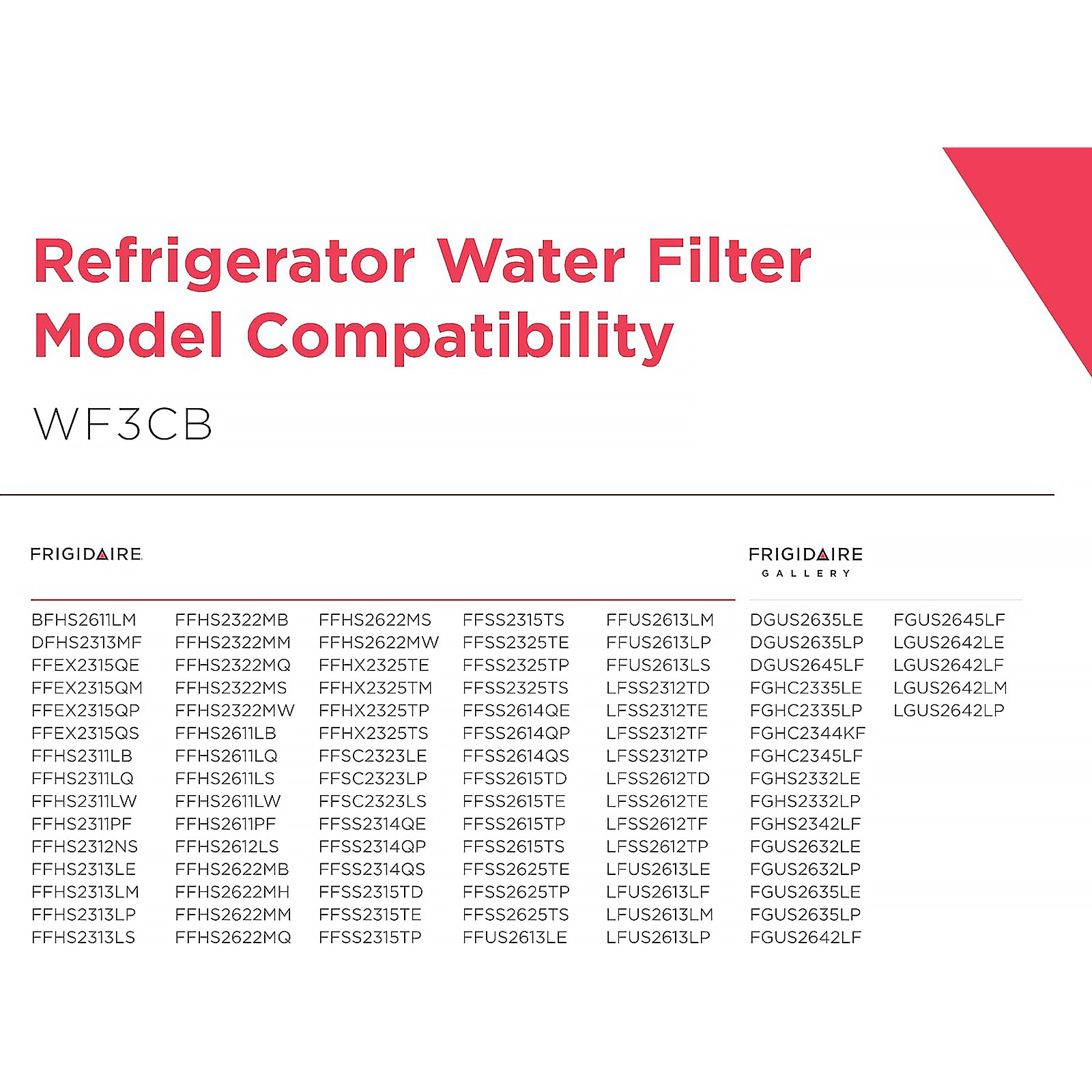 Frigidaire WF3CB Puresource3 Refrigerator Water Filter, White, 1 Count (Pack of 1)