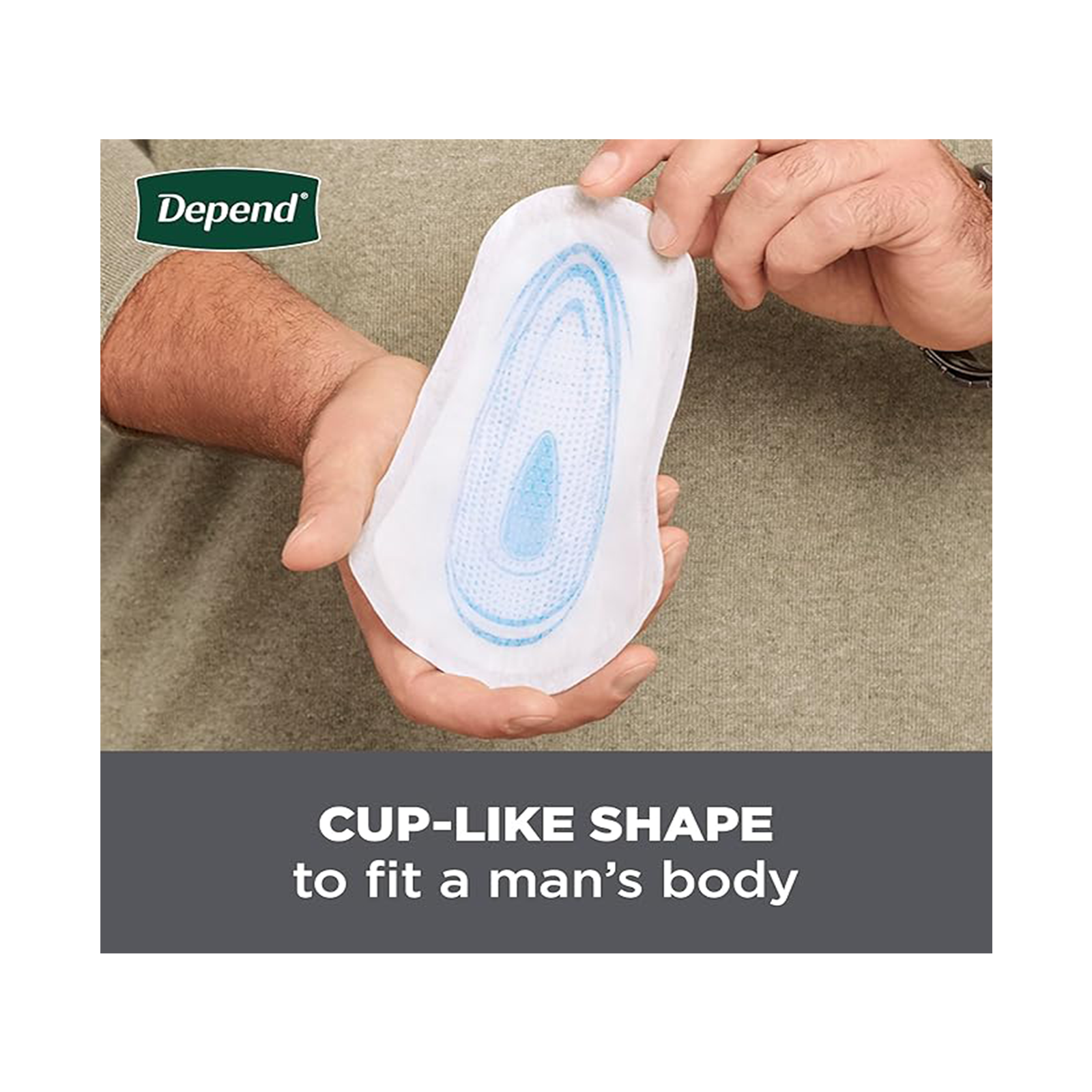 Depend Shields Incontinence Pads for Men, Light Absorbency, 58 Count (Packaging May Vary)