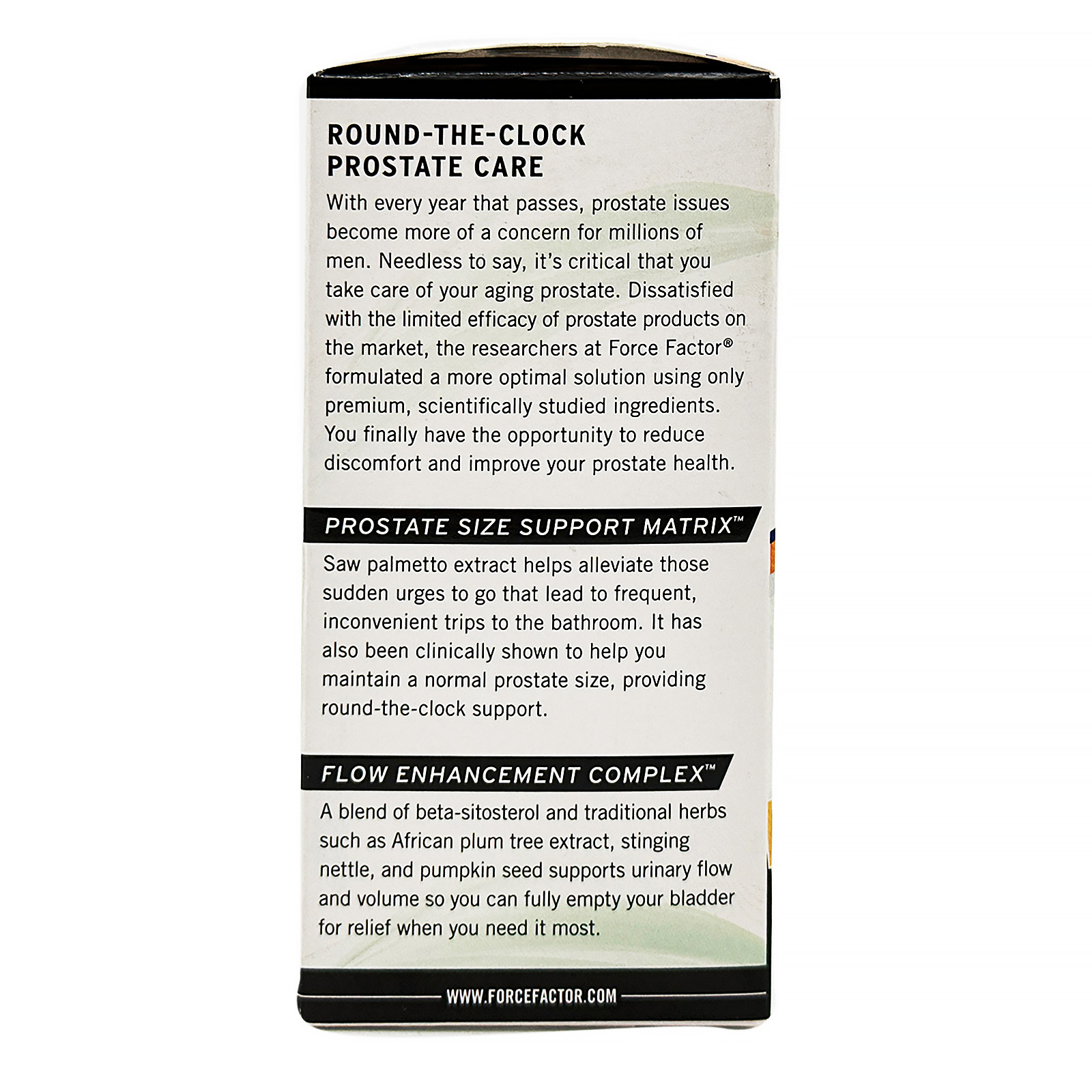 Force Factor Prostate, Saw Palmetto and Beta Sitosterol Supplement for Men, 60 Softgels