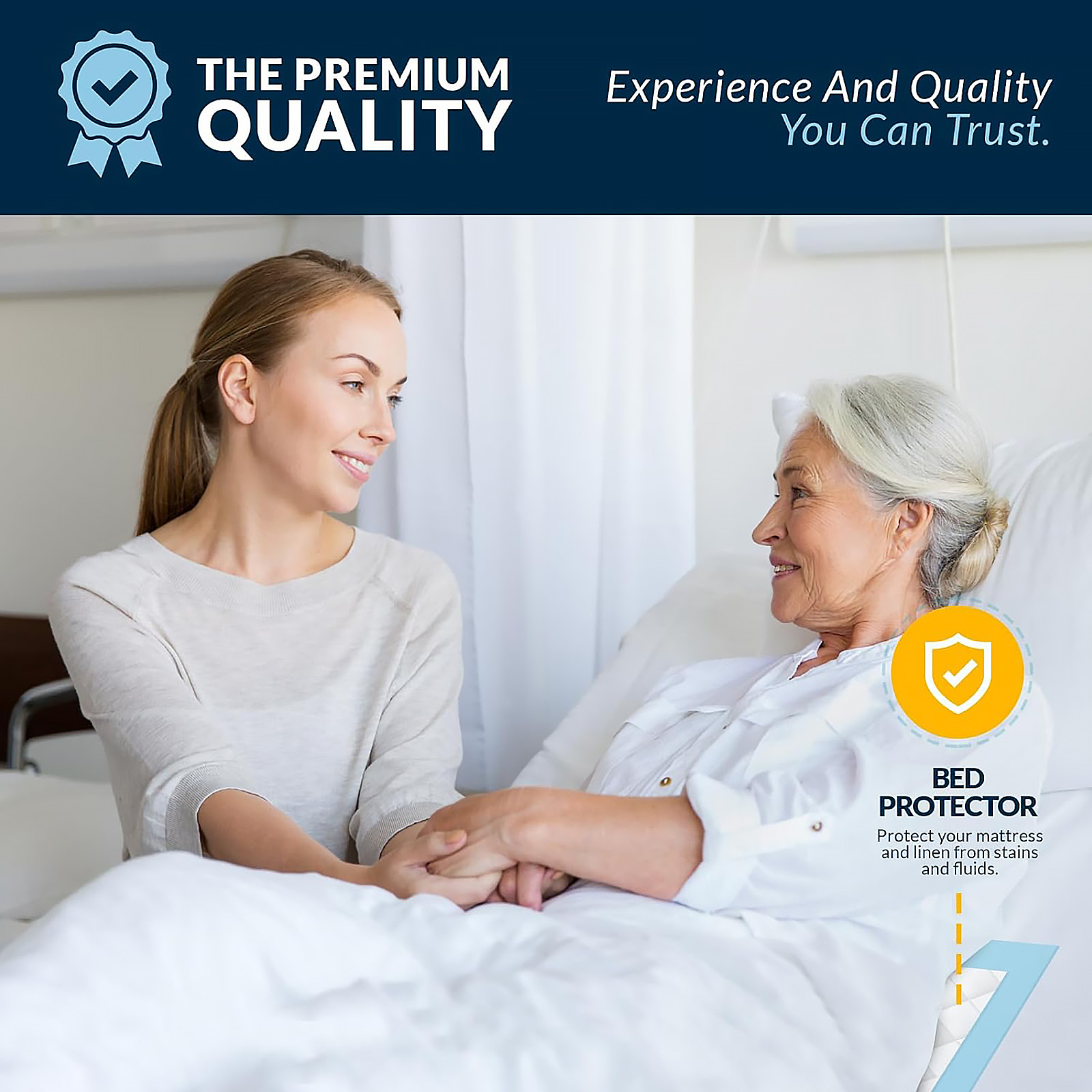 Medpride Disposable Underpads 17''x24'' (100-Count) - Incontinence/Bed/Puppy