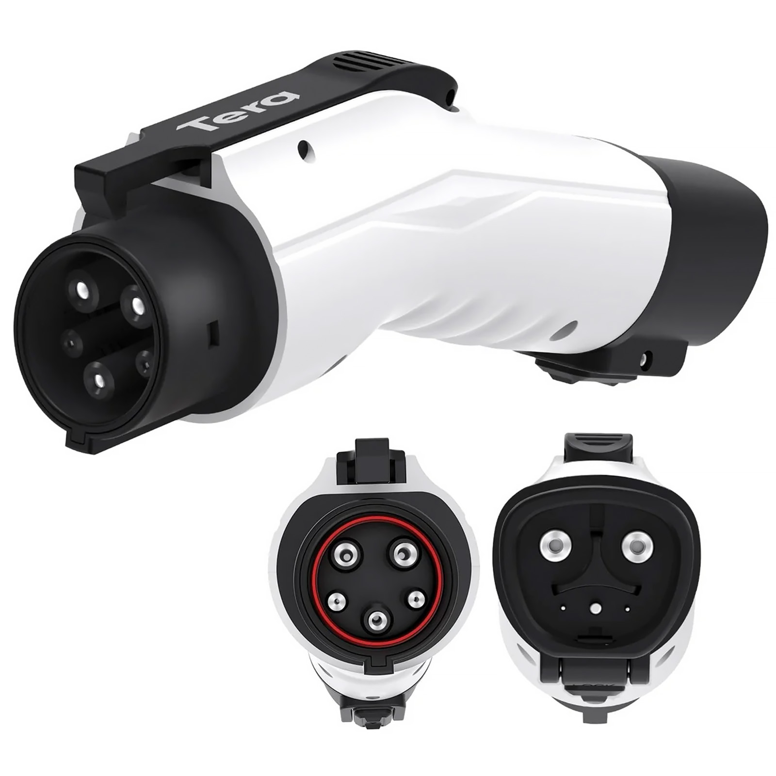 Tera Max 48Amp 250V Tesla Charger to J1772 Adapter, White