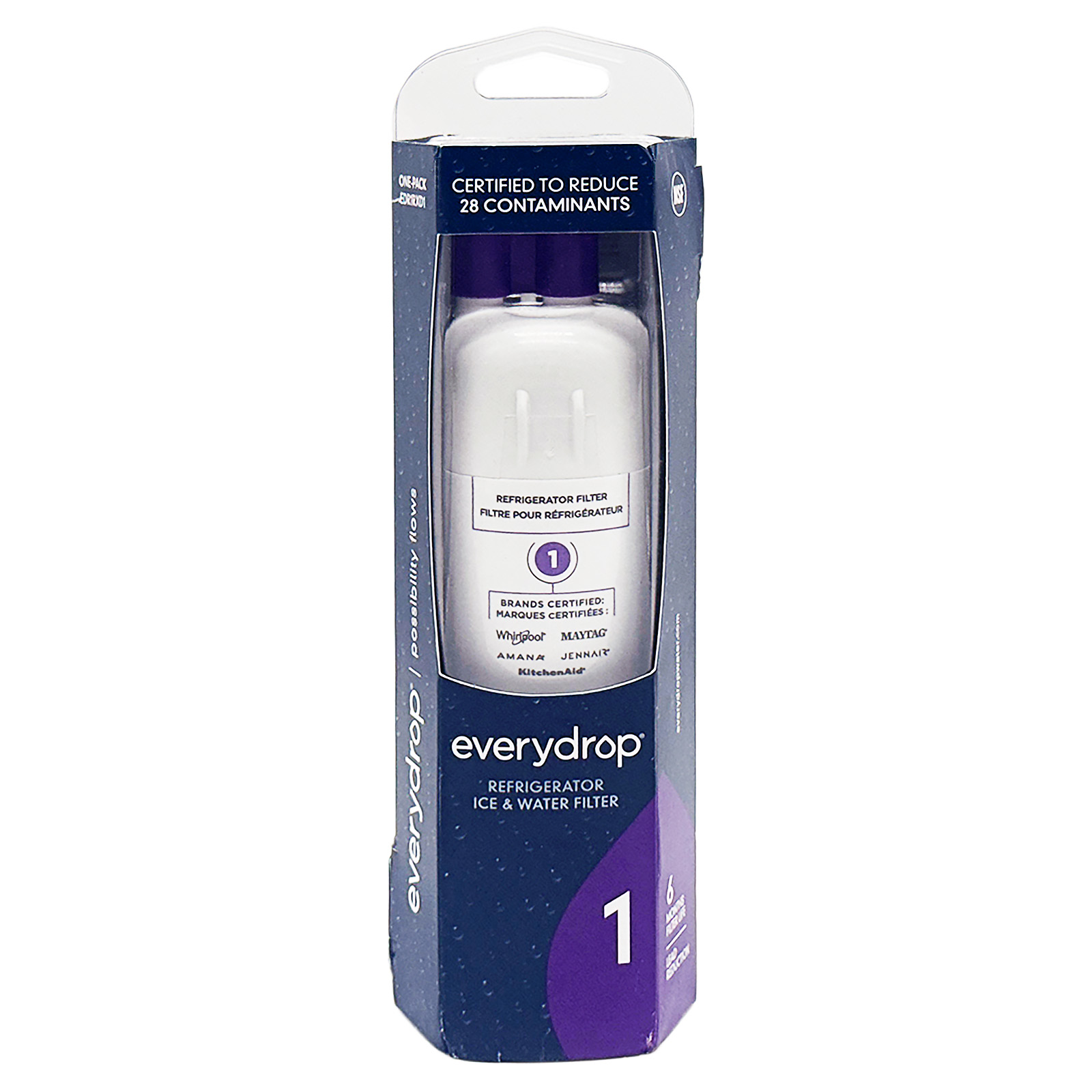 Whirlpool - EveryDrop 1 Ice and Water Filter - White