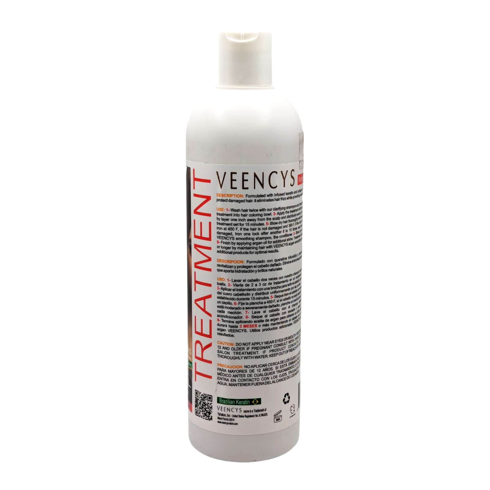 Veencys - Hair Straightening Treatment - Brazilian Keratin - Chocolate Treatment -Maximum Strength