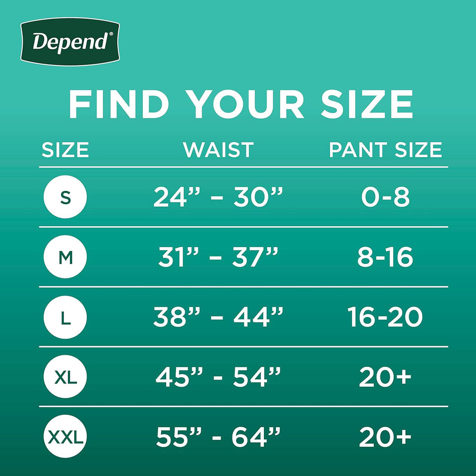 Depend Fresh Protection Adult Incontinence Underwear for Women 30 Count, Medium