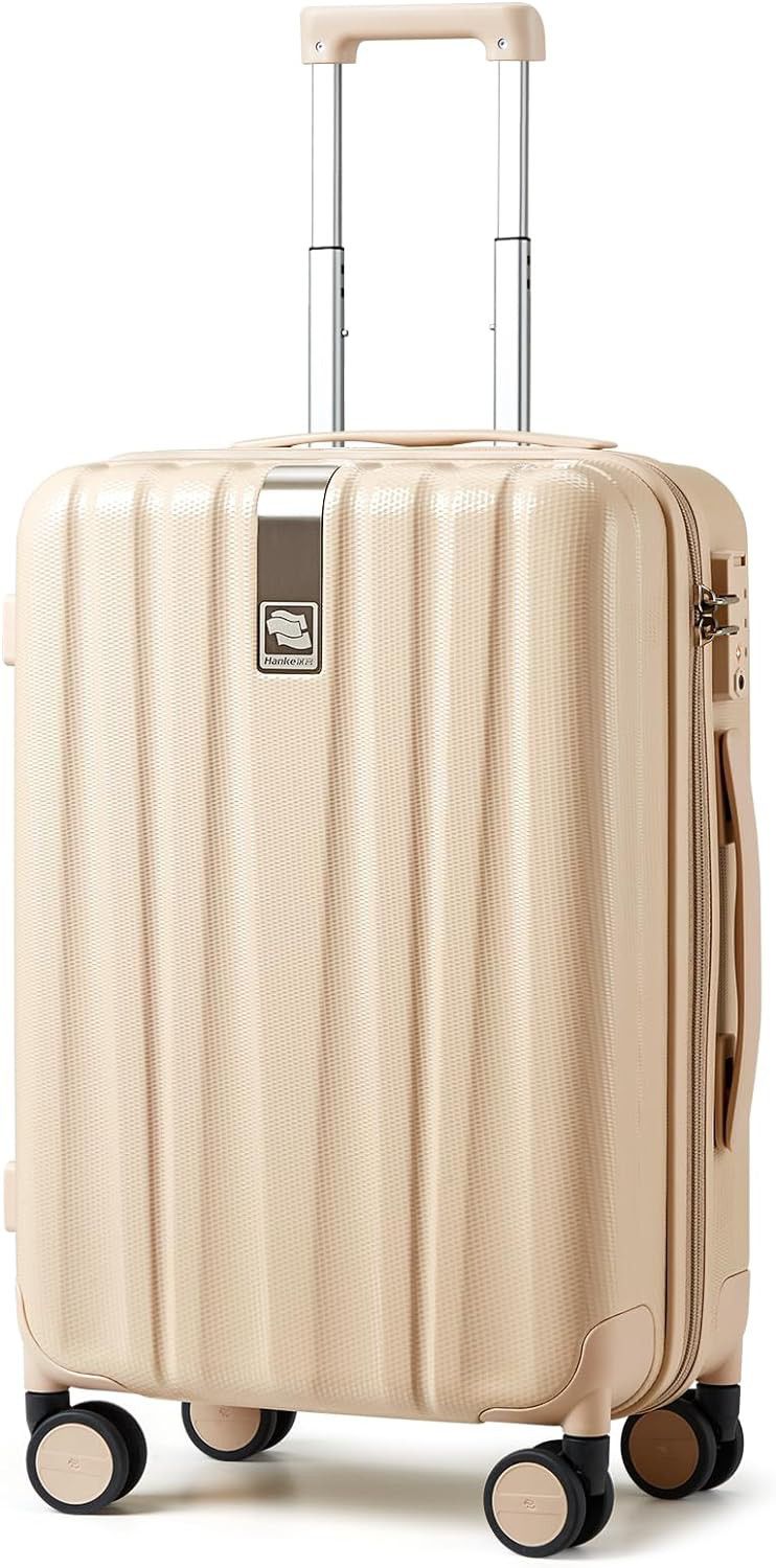 Hanke 20 Inch Carry On Luggage - Lightweight PC Hard Shell Suitcase