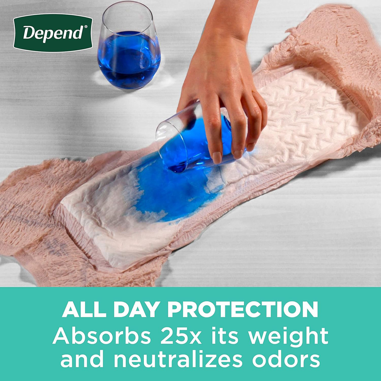 Depend Fresh Protection Adult Incontinence Underwear for Women 30 Count, Medium