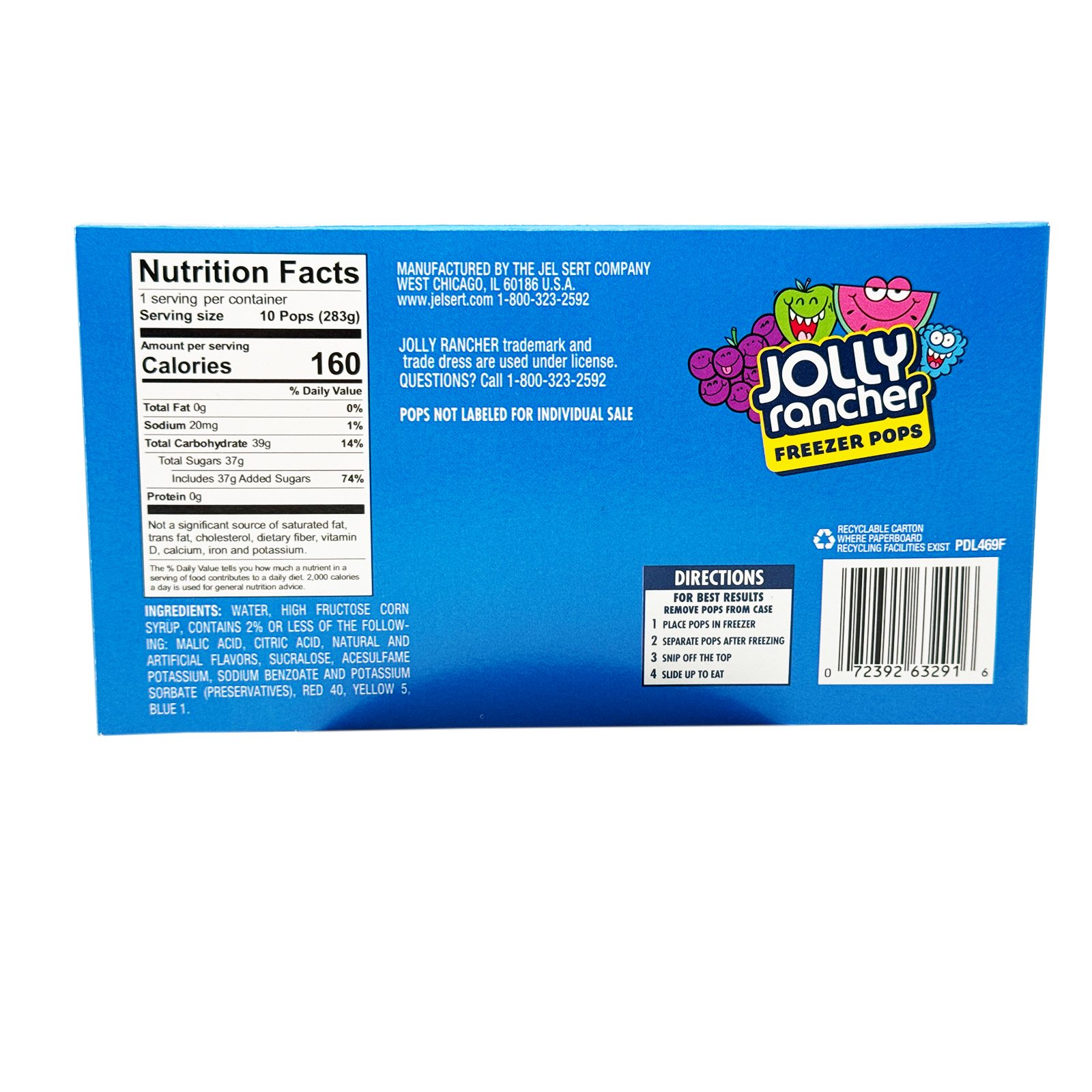 Jolly Rancher Freezer Pops – 10 Count