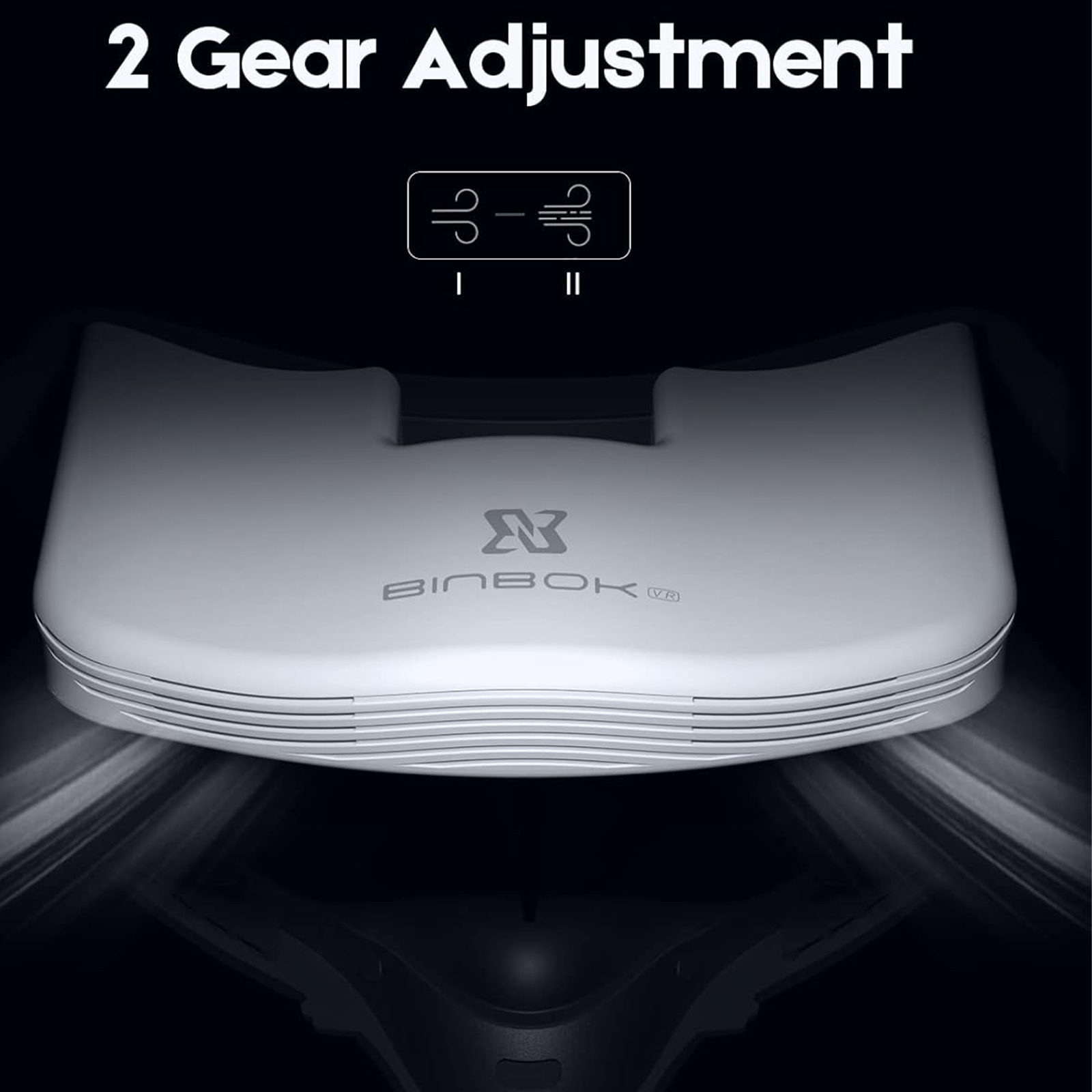 BinBok VR Fan for Oculus Quest 2, Fitness Facial Interface Foam with Silicone Face Pad, Anti-fogging Cooling Air Circulation, Compatible with VR Accessories