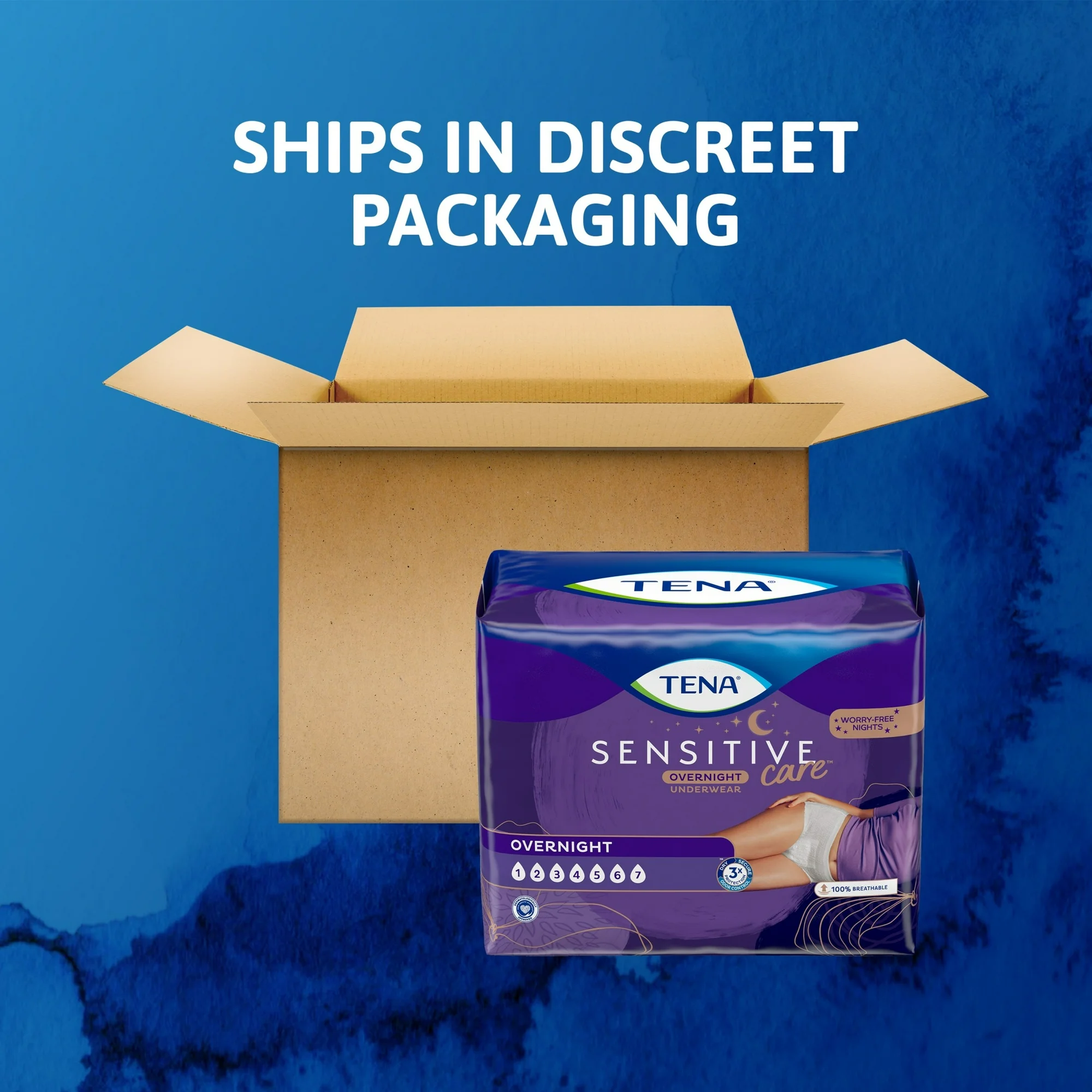 TENA Sensitive Care Overnight Incontinence Underwear for Women XLarge(12 Count)