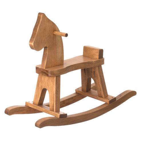 American Made Wooden Toy Rocking Horse - Several Color Options