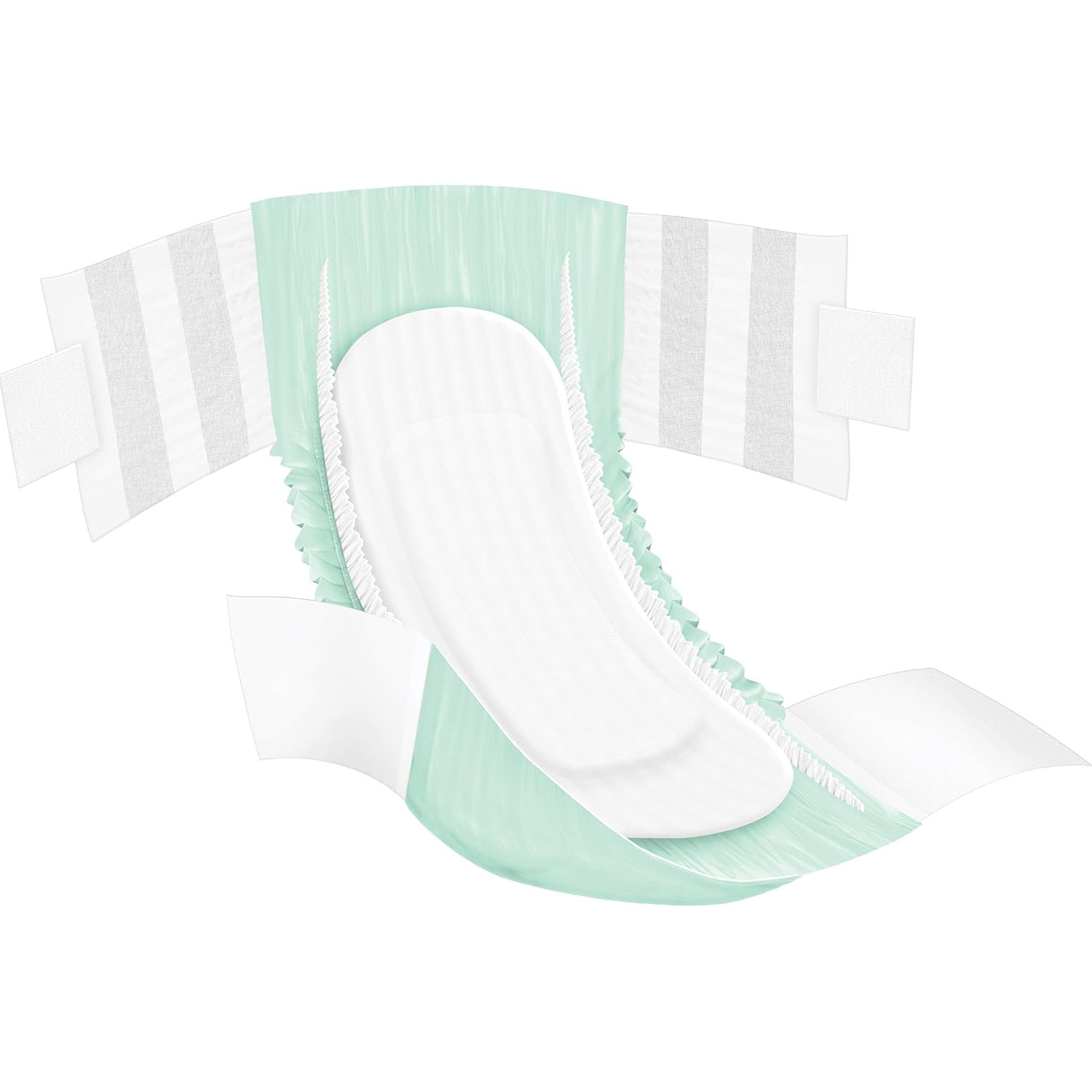 FitRight Heavy Absorbency Adult Diapers, L/XL/2XL, 20 Count, Leak Protection