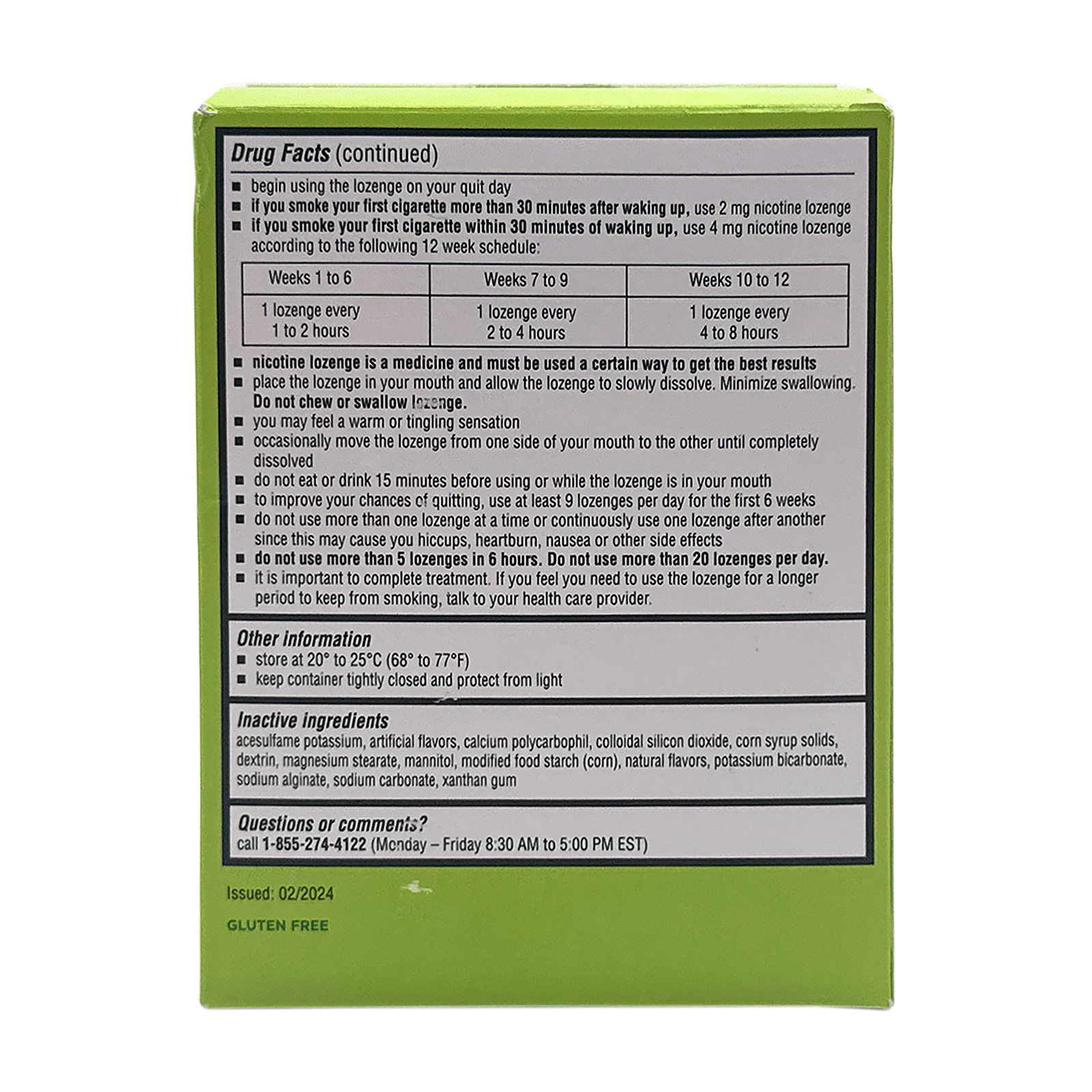 Amazon Basic Care Nicotine Polacrilex Mini Lozenge 4 mg 216 Lozenges
