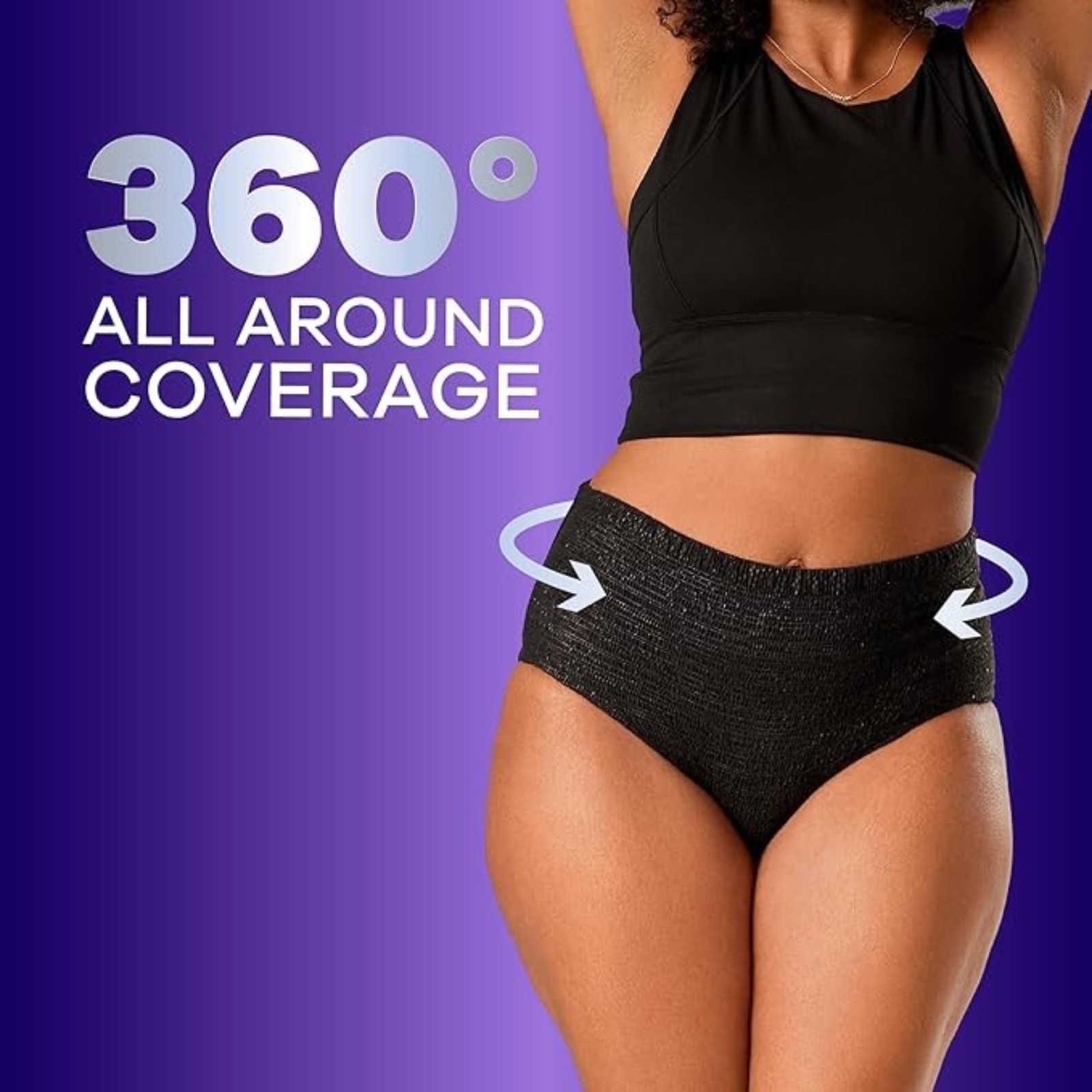 Always Discreet Adult Incontinence Overnight Underwear for Women, Extra Large, Up to 100% Bladder Leak Protection, 14 Count