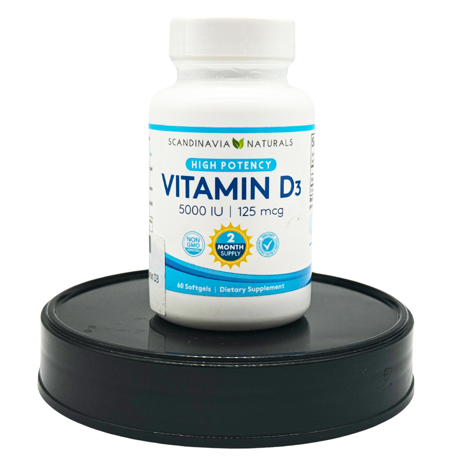 SCANDINAVIA NATURALS Vitamin D3 125 mcg (5,000 IU) 60 Softgels