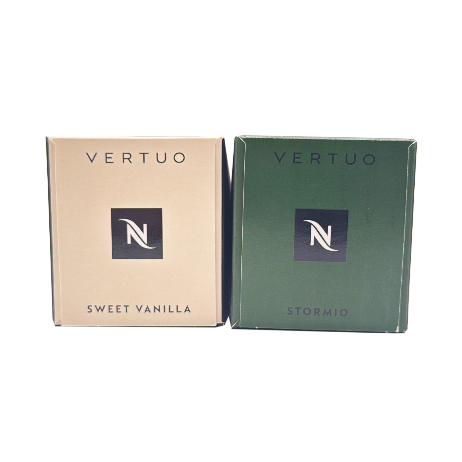 Nespresso Capsules Vertuo - Sweet Vanilla and Stormio Pack - Medium and Dark Roast Coffee - 20 Count Coffee Pods - Brews 7.8 oz