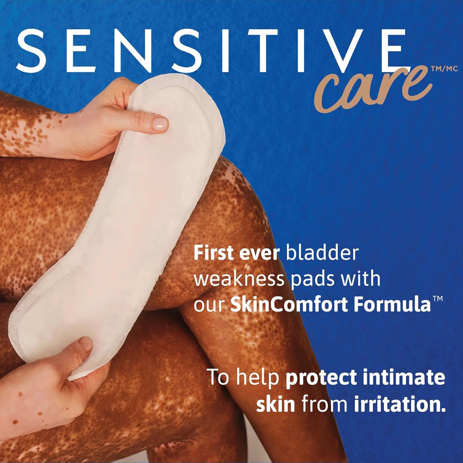 TENA Sensitive Care Extra Coverage Moderate Long Incontinence Pad, 60 Count