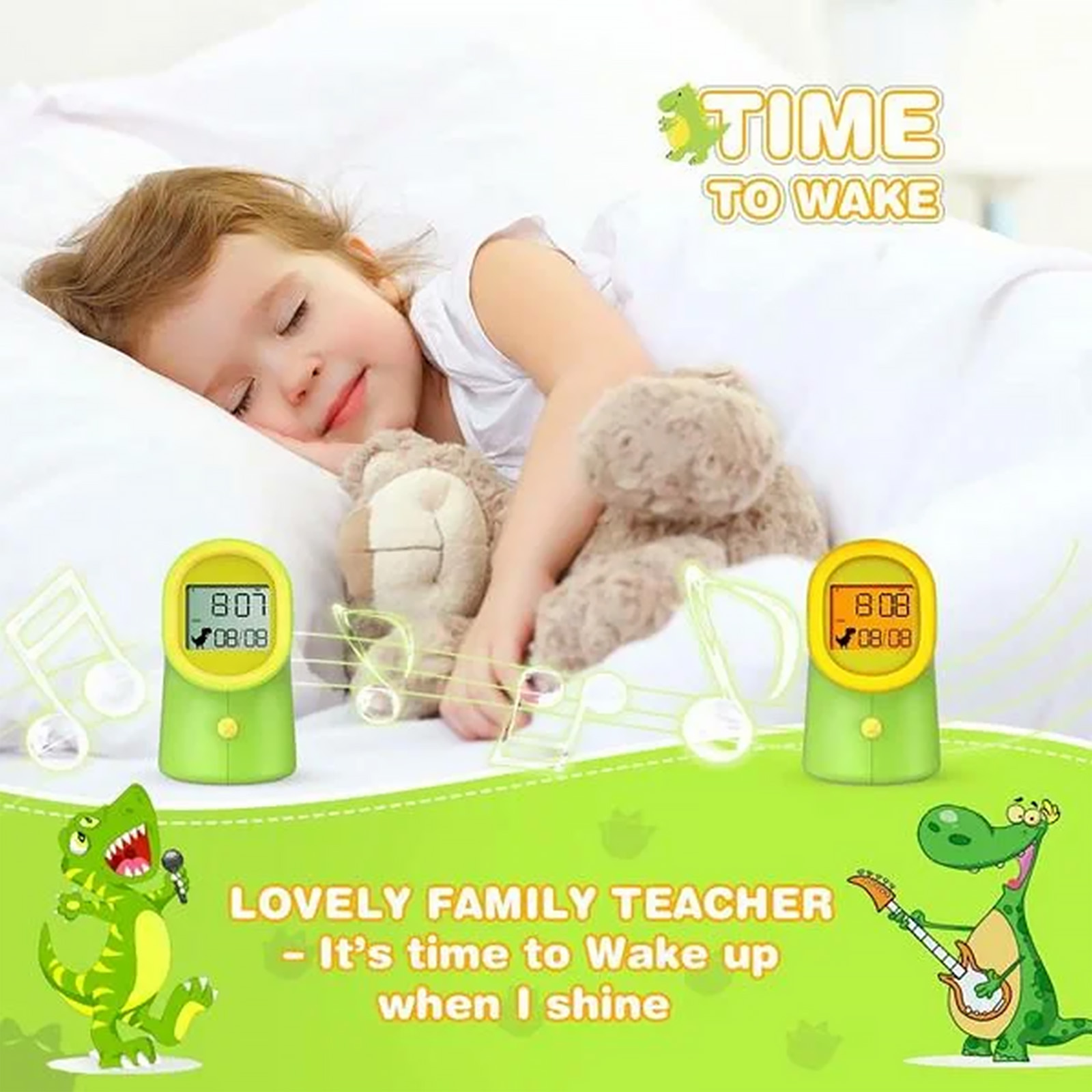 Mpow LED Digital Alarm Clock for Kids with Night Light, Children’s Sleep Trainer
