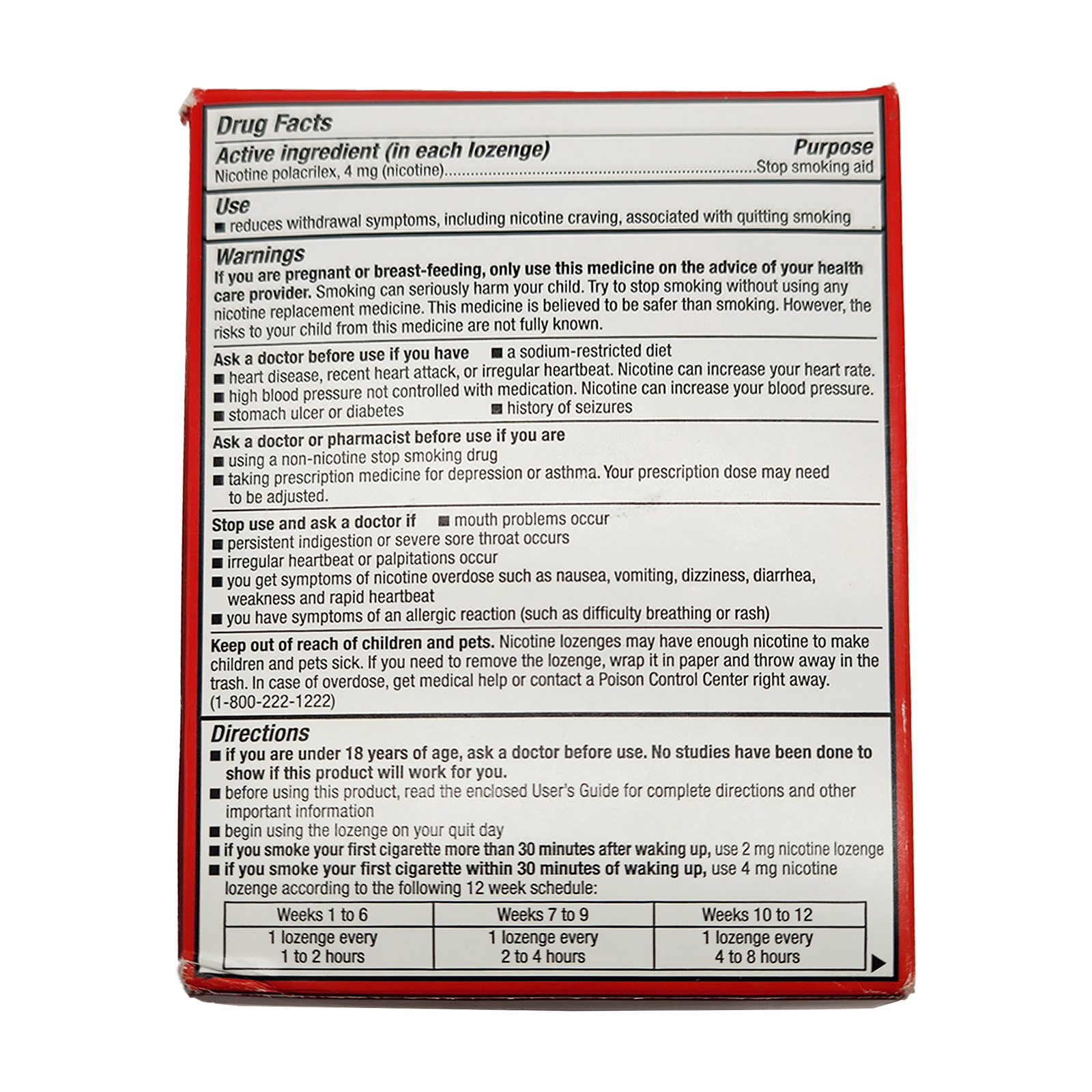 Amazon Basic Care Nicotine Polacrilex Lozenge, 4 mg, Stop Smoking Aid, Cherry Flavor; 72 Count