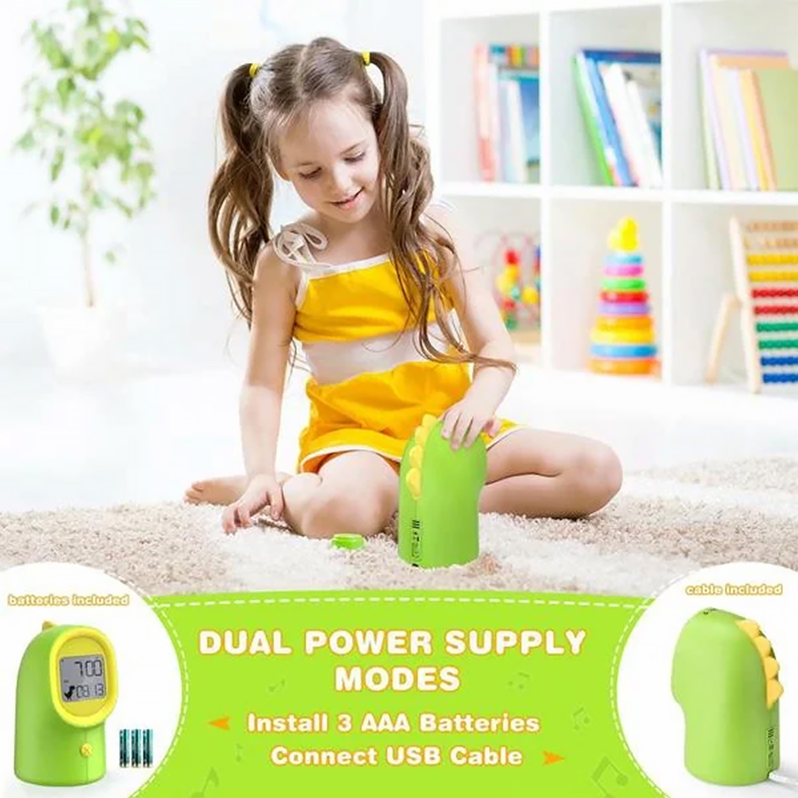 Mpow LED Digital Alarm Clock for Kids with Night Light, Children’s Sleep Trainer