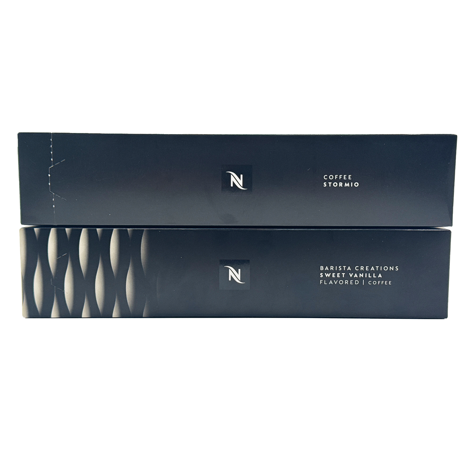 Nespresso Capsules Vertuo - Sweet Vanilla and Stormio Pack - Medium and Dark Roast Coffee - 20 Count Coffee Pods - Brews 7.8 oz