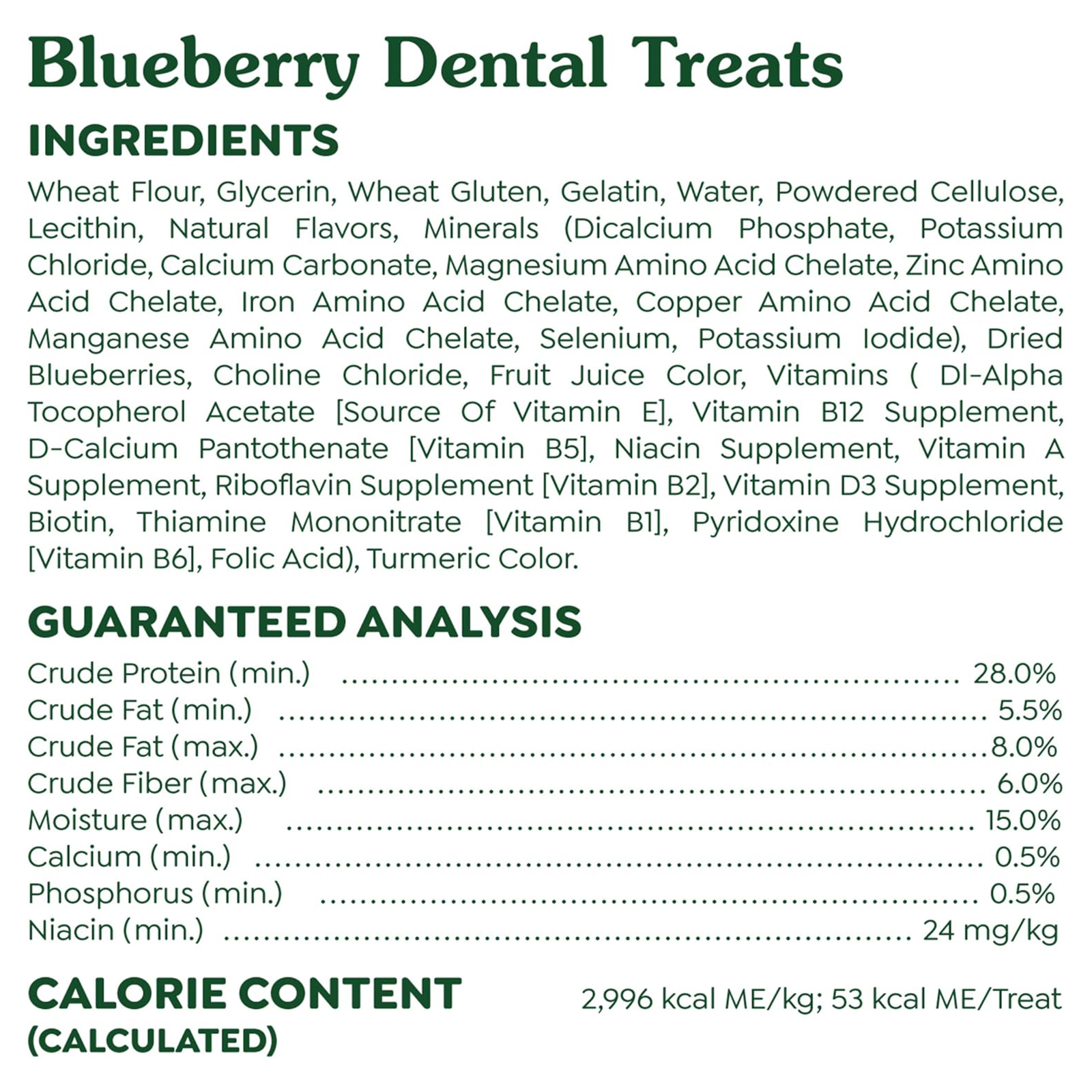 Greenies Petite Dental Dog Treats, Blueberry Flavor, 12 oz. Pack (20 Treats)