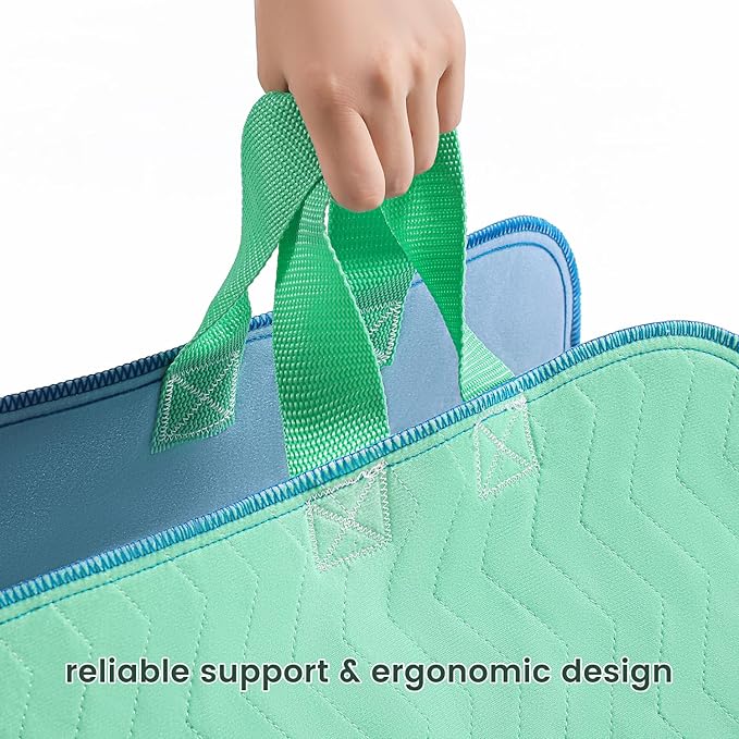 ESWIN Positioning Bed Pad with Handles – Quick-Drying, 6-Handle Incontinence Bed Pads – Washable, Waterproof, Reusable Pads for Elderly, Bedridden, Transferring, & Mattress Protection