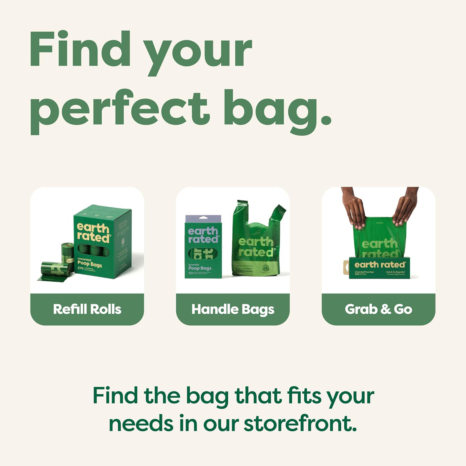 Earth Rated Dog Poop Bags Value Pack, Leak-Proof and Extra-Thick Pet Waste Bag for Big and Small Dogs, Refill Rolls, Unscented, 600 Count