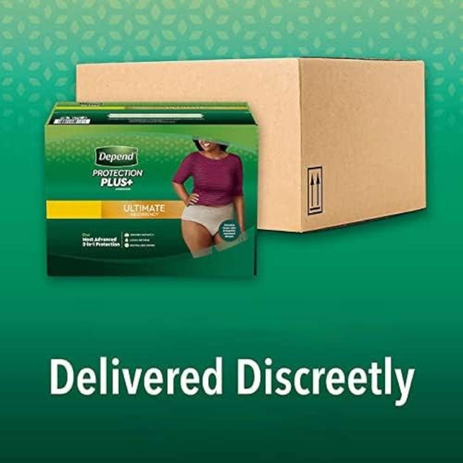 Depend Protection Plus Ultimate Underwear for Women Small 92 Count