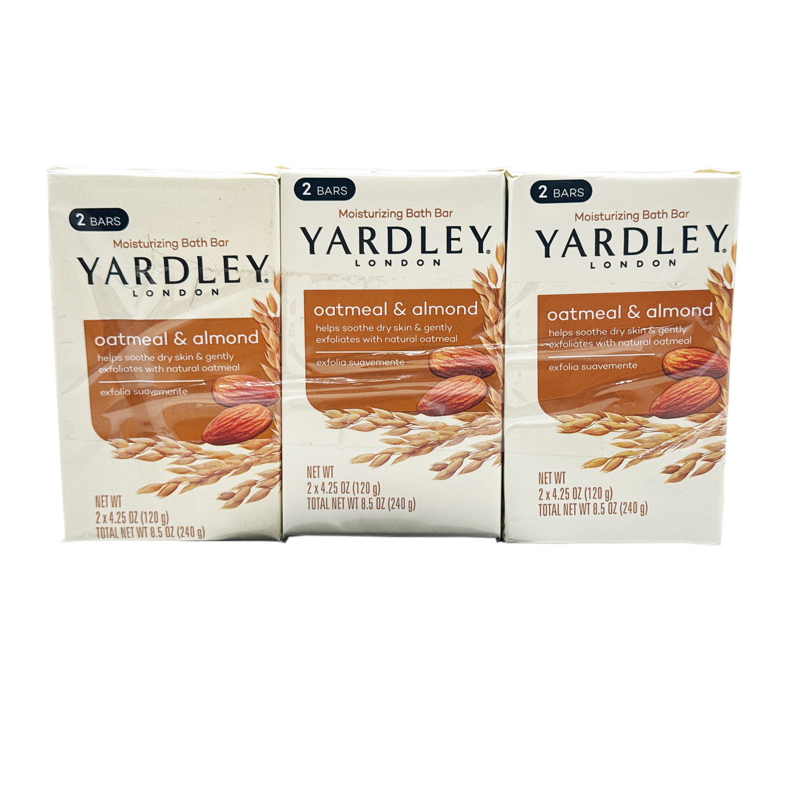 Yardley London Nourishing Bath Soap Bar - Oatmeal & Almond - 4.25 oz Bath Bar (6 Pack)