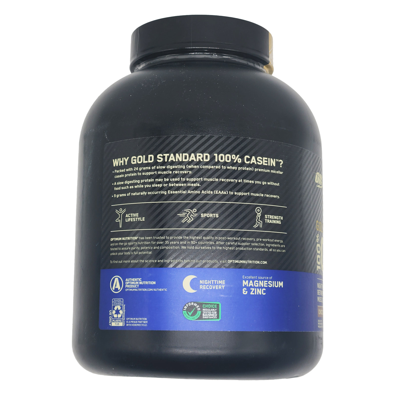 Optimum Nutrition, Gold Standard 100% Casein, Chocolate Supreme, 3.97 Lb (1.8 Kg)