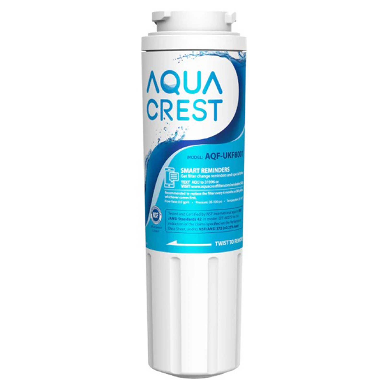AQUACREST Replacement for EveryDrop® Filter 4, Maytag® UKF8001 Refrigerator Water Filter (3 PACK)