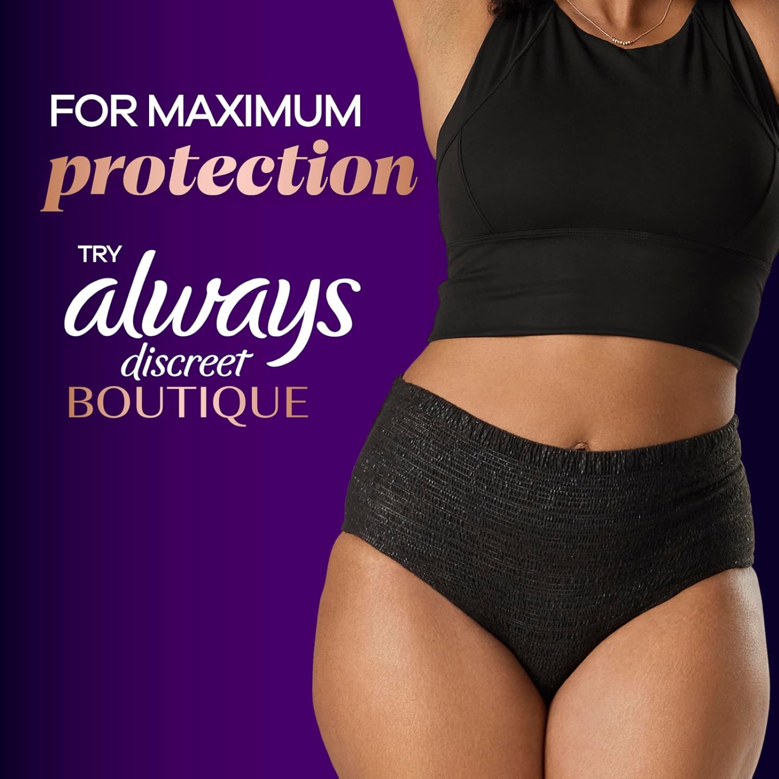 Always Discreet Adult Incontinence Pads for Women, Extra Heavy Absorbency, Long Length, Postpartum Pads, 45 Count (Packaging May Vary)