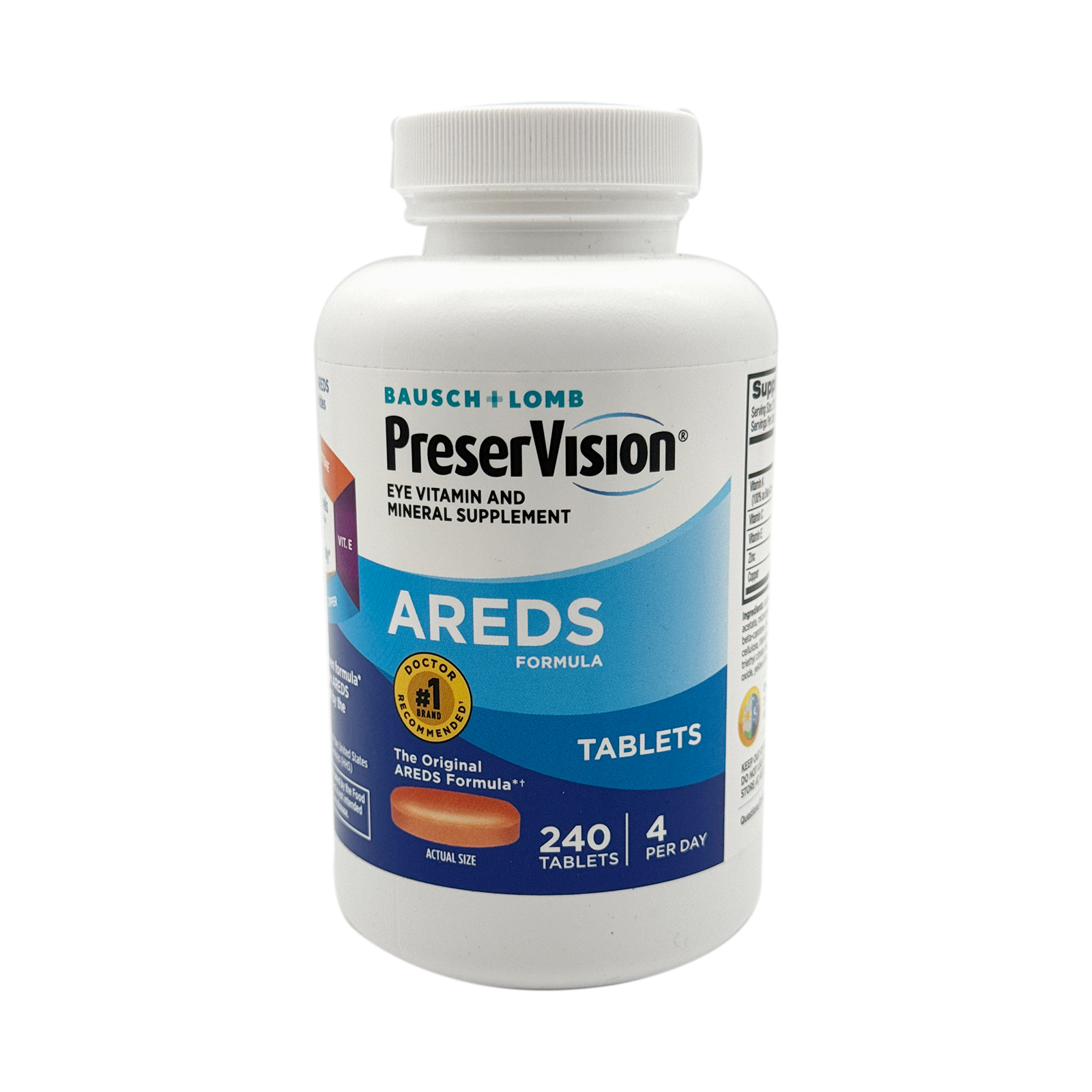 Bausch + Lomb PreserVision AREDS Eye Vitamin & Mineral 240 Tablets