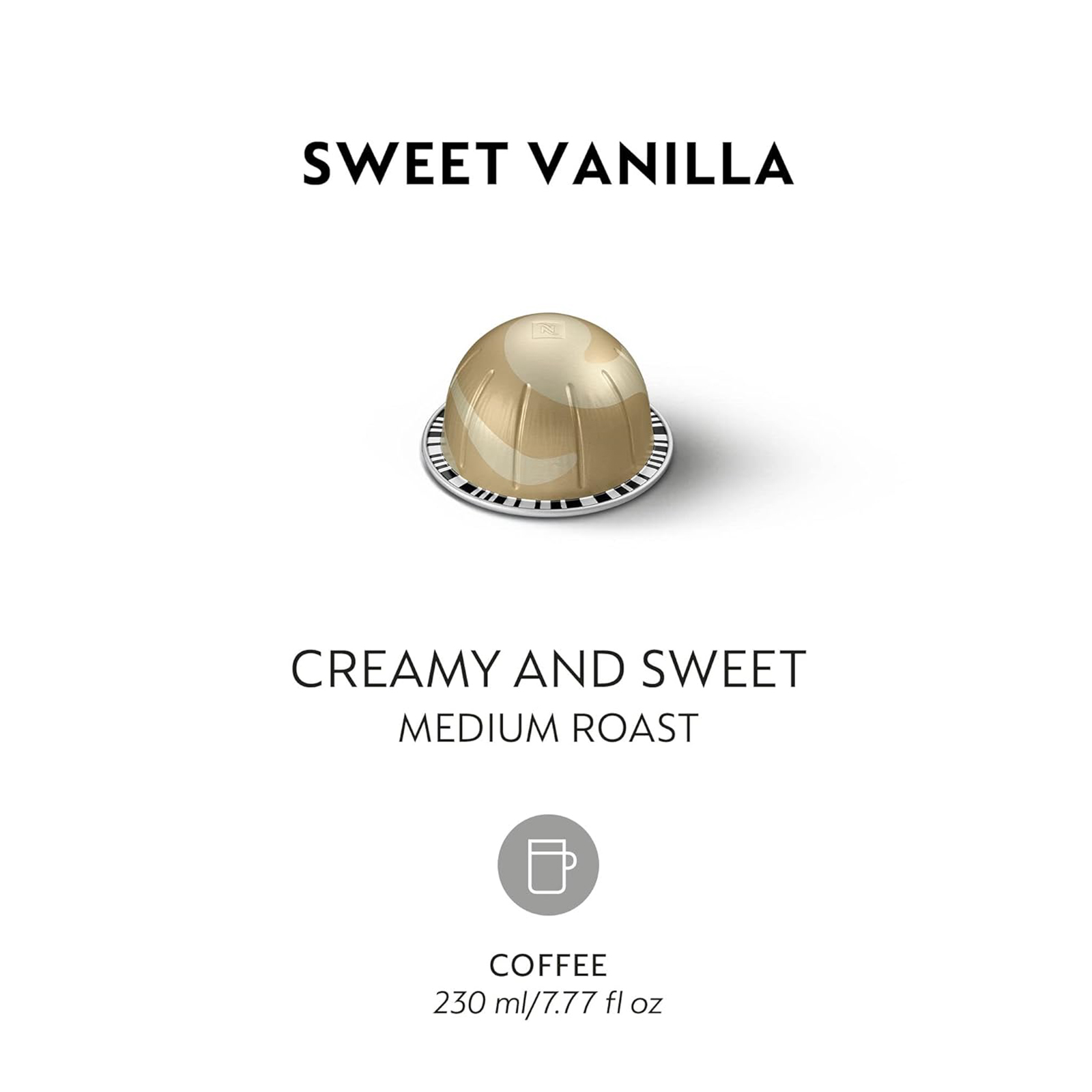 Nespresso Capsules Vertuo - Sweet Vanilla and Stormio Pack - Medium and Dark Roast Coffee - 20 Count Coffee Pods - Brews 7.8 oz