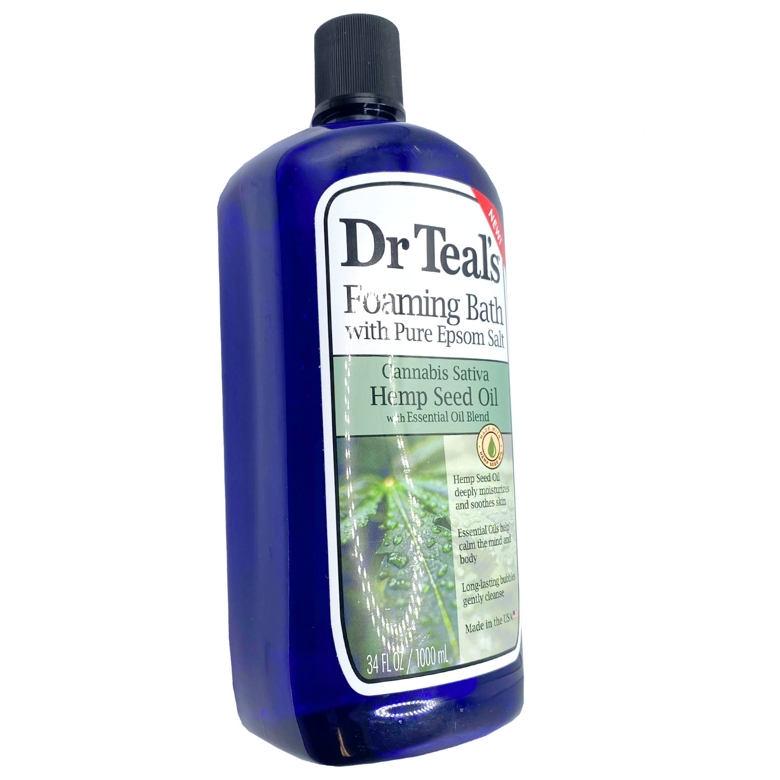 Dr Teal's Hemp Seed Oil Foam Bath, 34 fl Oz (1000 mL)