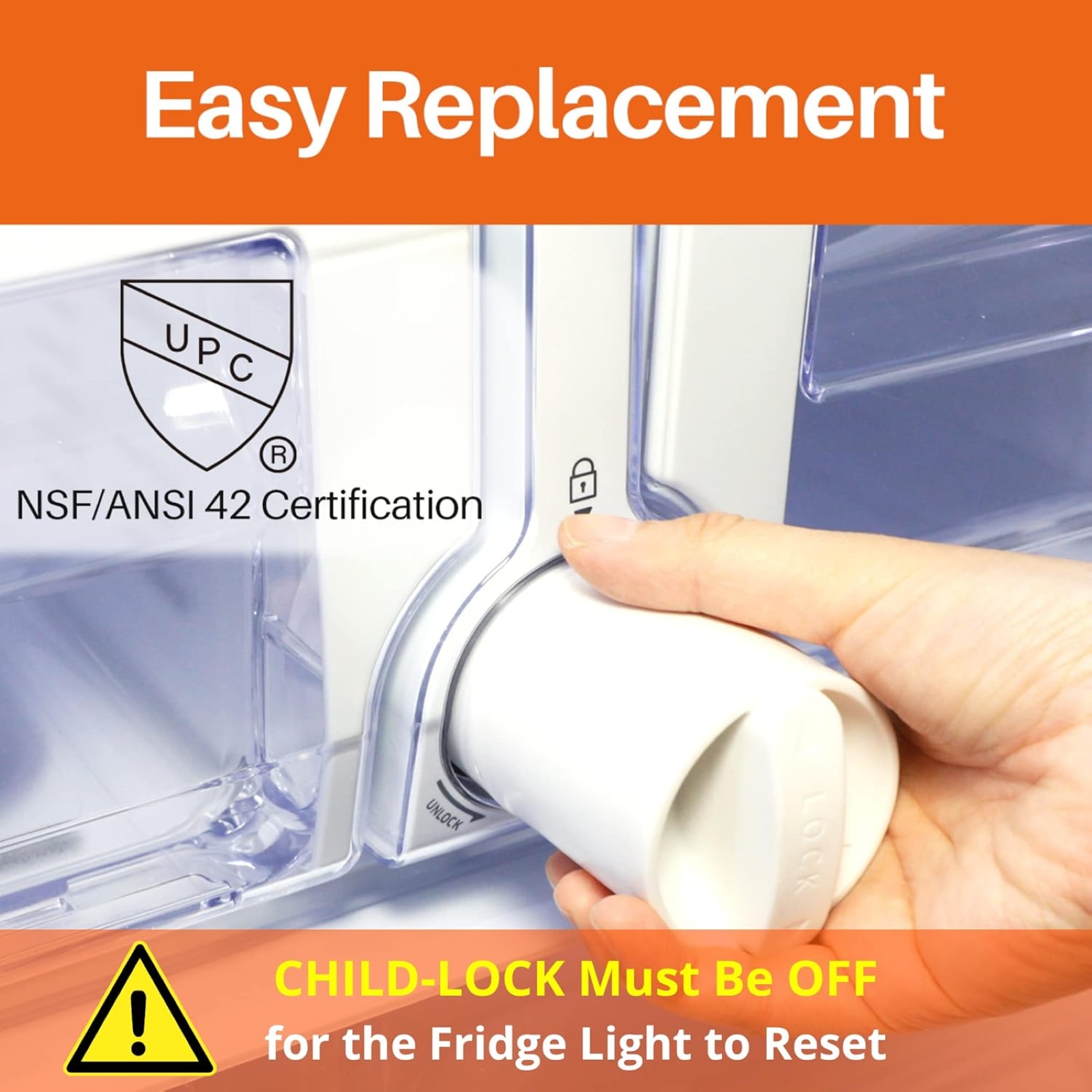 DA29-00020B Replacment for Samsung Water Filter, Compatible w/HAF-CIN/EXP, RF263BEAESR, RF28HFEDBSR, RF263TEAESG, RF28HDEDBSR, RF4287HARS, RF4267HARS, HAF-CIN Refrigerator Water Filter 3PACK