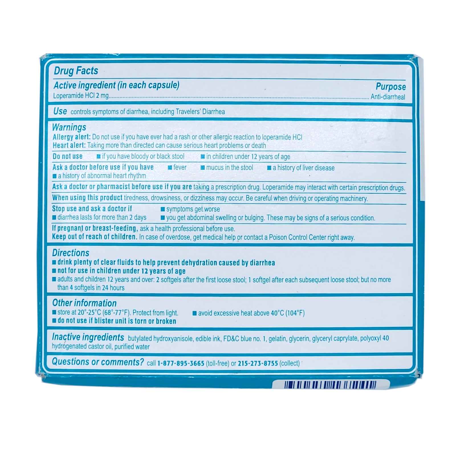 Imodium A-D Anti-Diarrheal 2mg, 24 Softgels Exp 11/2026