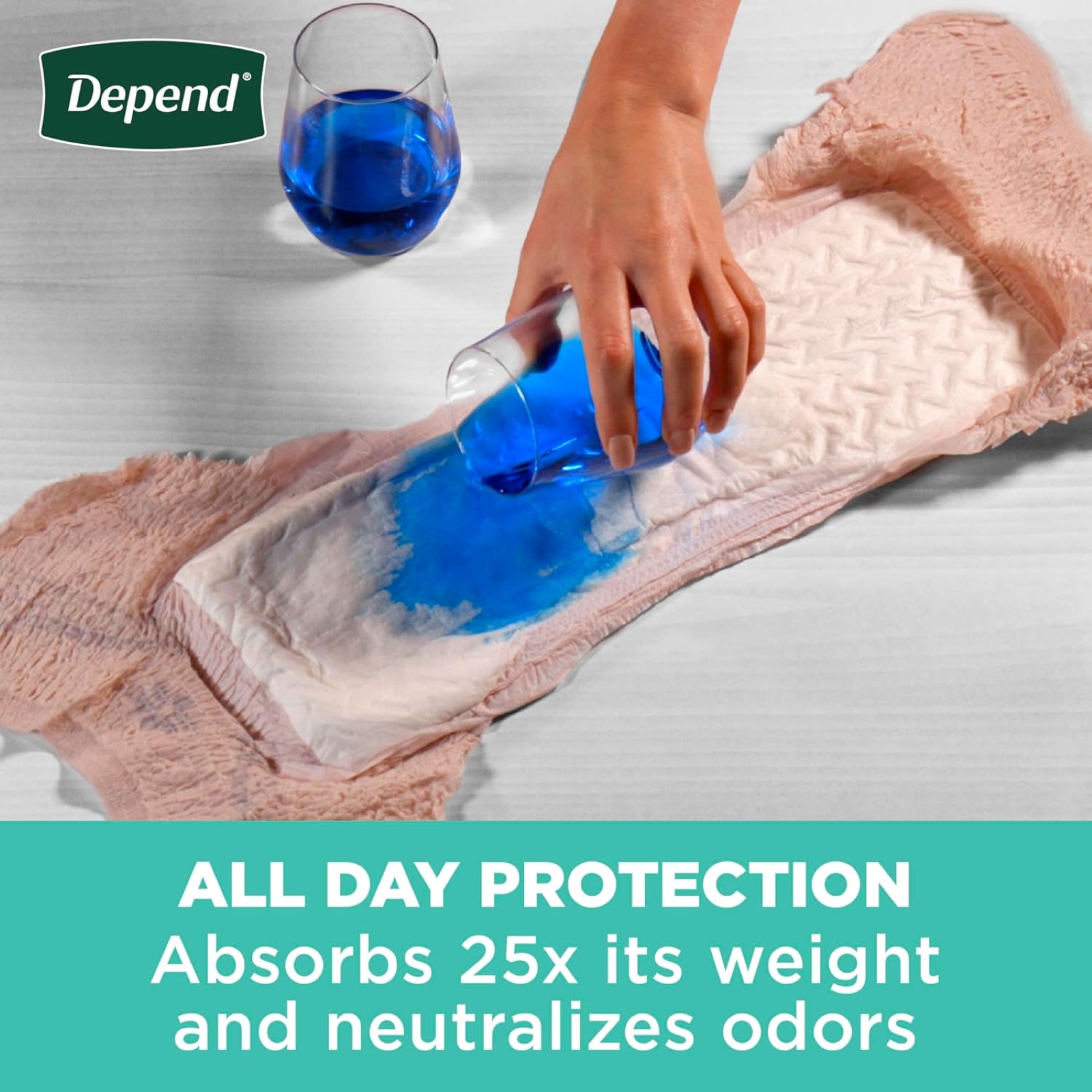 Depend Fresh Protection Adult Incontinence & Postpartum Bladder Leak Underwear for Women, Disposable, Maximum, Medium, Blush, 18 Count, Packaging May Vary
