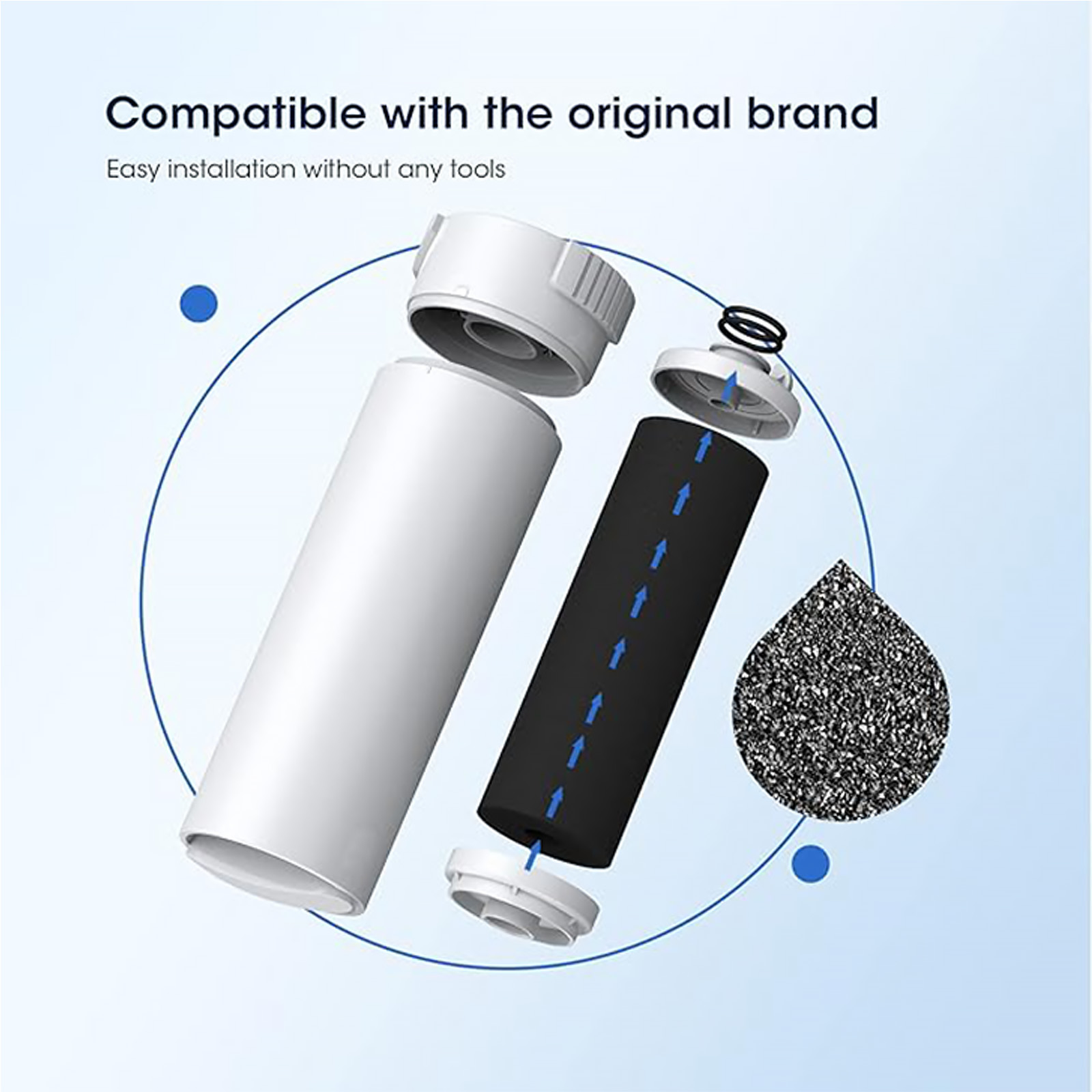 GLACIER FRESH XWF Replacement For GE XWF Refrigerator Water Filter (Not for XWFE) - Choose pack