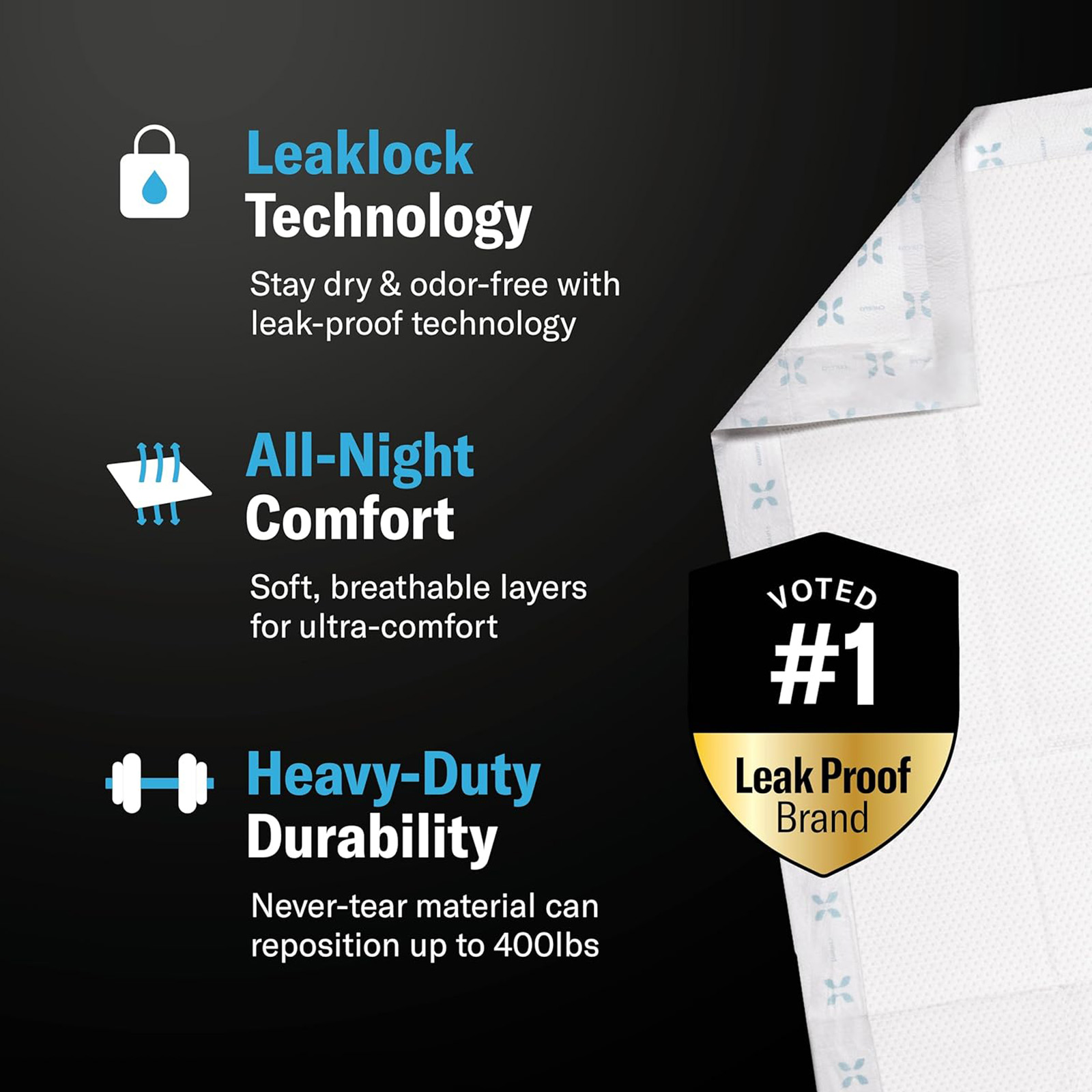 Curera Chucks MAX 20Count 36x36 Disposable Pads - Heavy Duty Absorbency XXX-Large