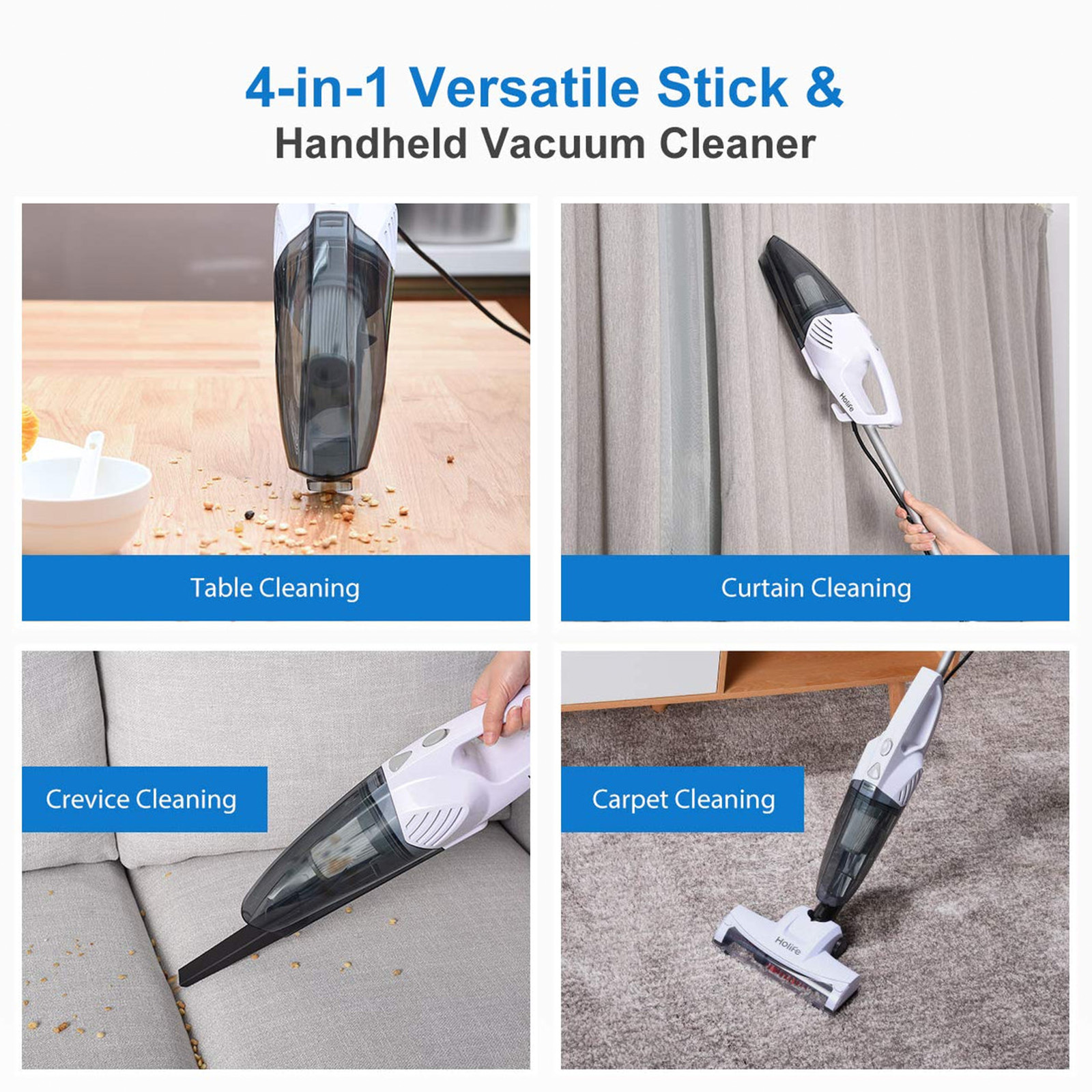 Holife HM408AW Upright Stick and Handheld Vacuum Cleaner