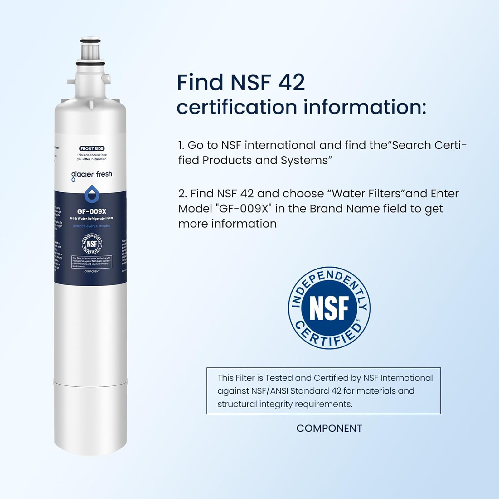 GLACIER FRESH Replacement for RPWFE, RPWF (Built-in CHIP) Refrigerator Water Filter, Compatible with GFE28GYNFS, GFE28GELDS, PFE28KELDS, PFE28KYNFS, GFD28GELDS, PWE23KELDS, PWE23KMKES - CHOOSE PACK