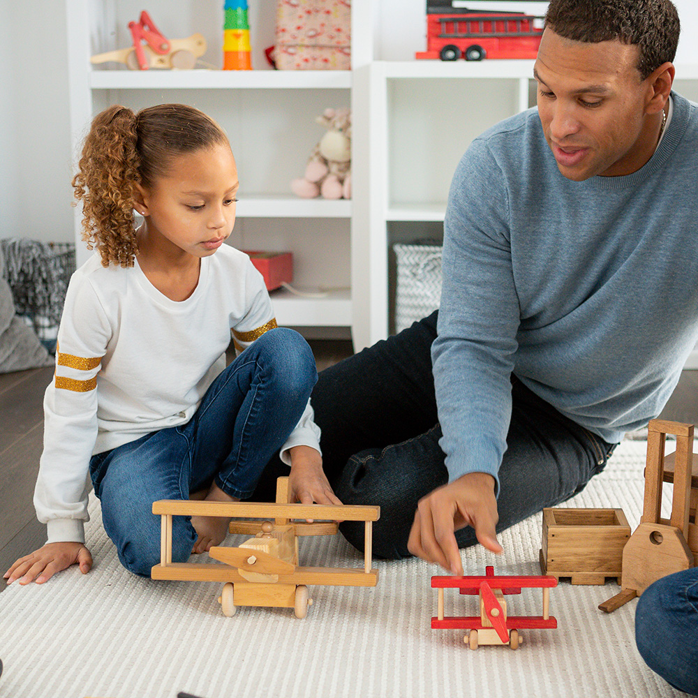 American Made Wooden Toy Airplane - Small - Several Color Options