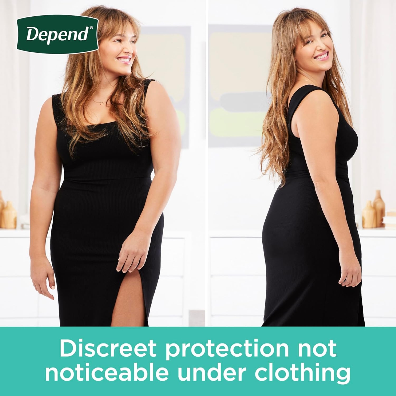 Depend Fresh Protection Adult Incontinence & Postpartum Bladder Leak Underwear for Women, Disposable, Maximum, Medium, Blush, 18 Count, Packaging May Vary