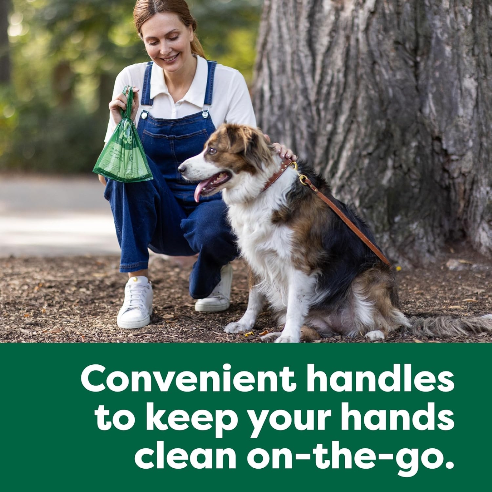 Earth Rated Dog Poop Bags with Handles Value Pack, Easy Tie and Guaranteed Leakproof, Unscented, 600 Handle Bags