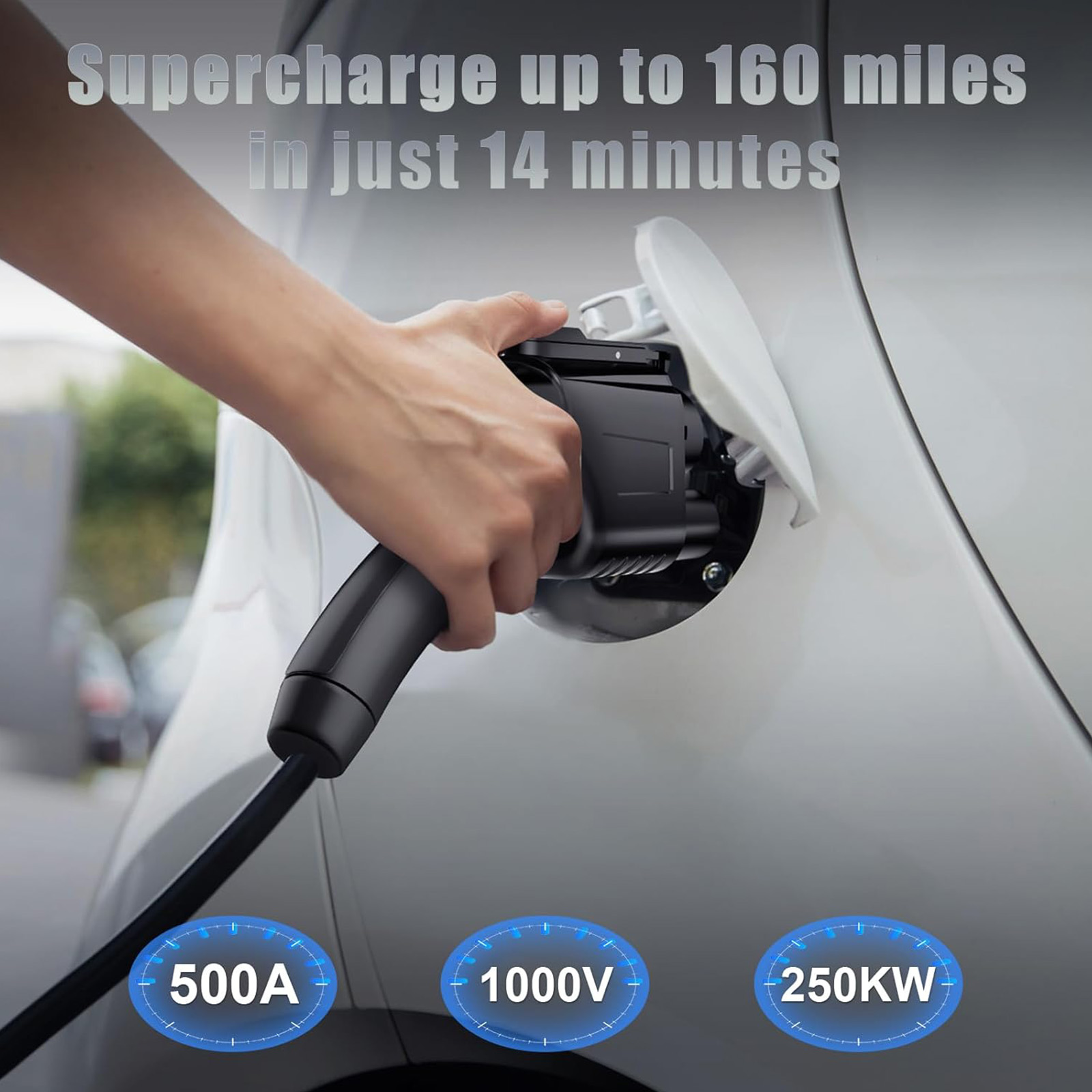 AFS QIORE NACS to CCS Adapter, Nac Supercharger Adapter, 500A 250KW