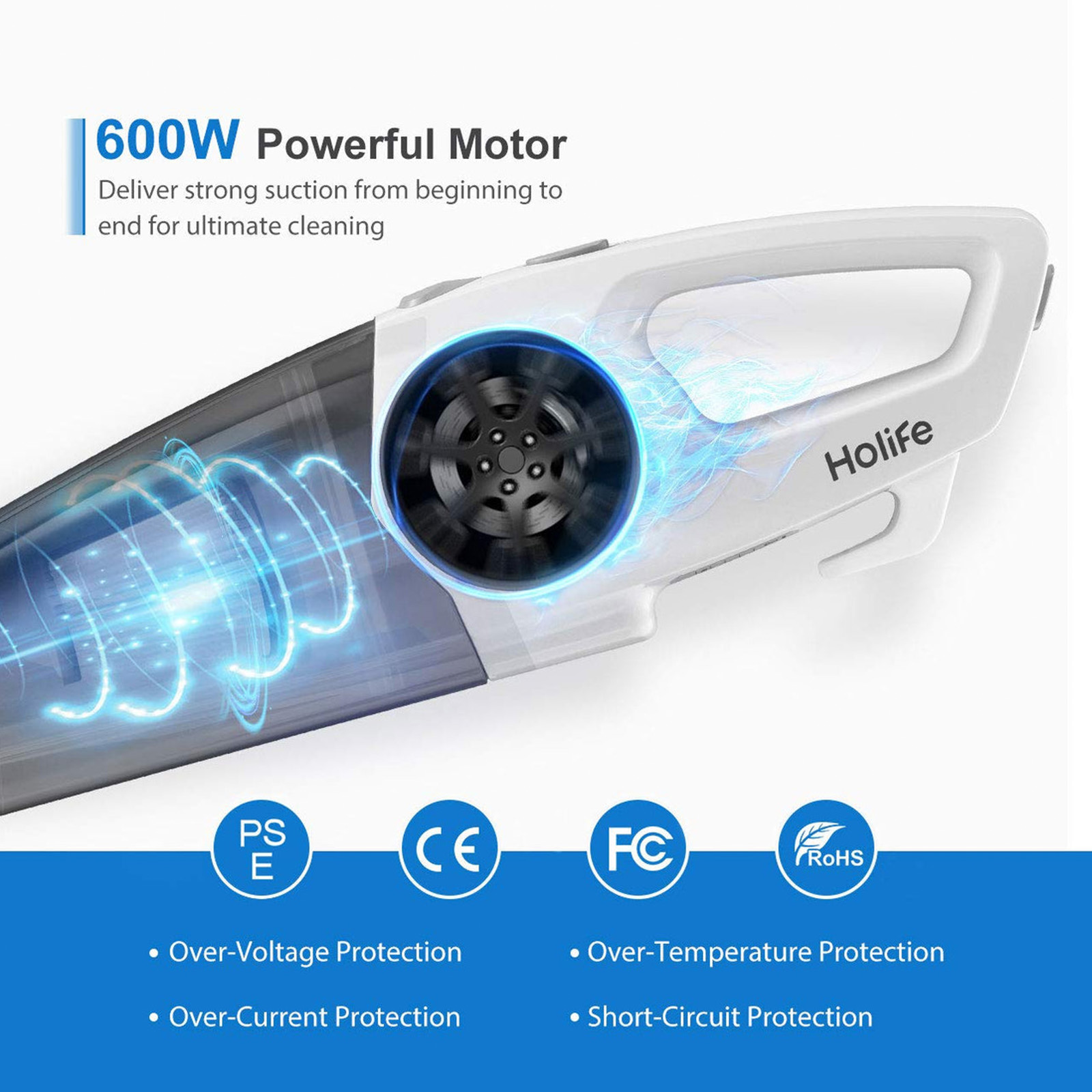 Holife HM408AW Upright Stick and Handheld Vacuum Cleaner