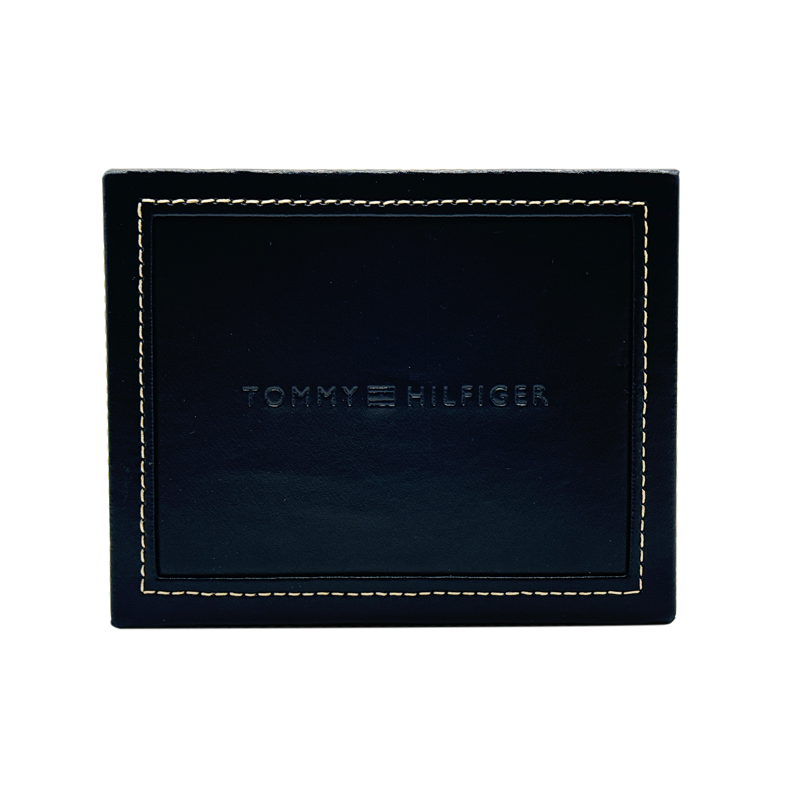 Tommy Hilfiger Men's Classic Logo Bifold Leather Wallet - Navy