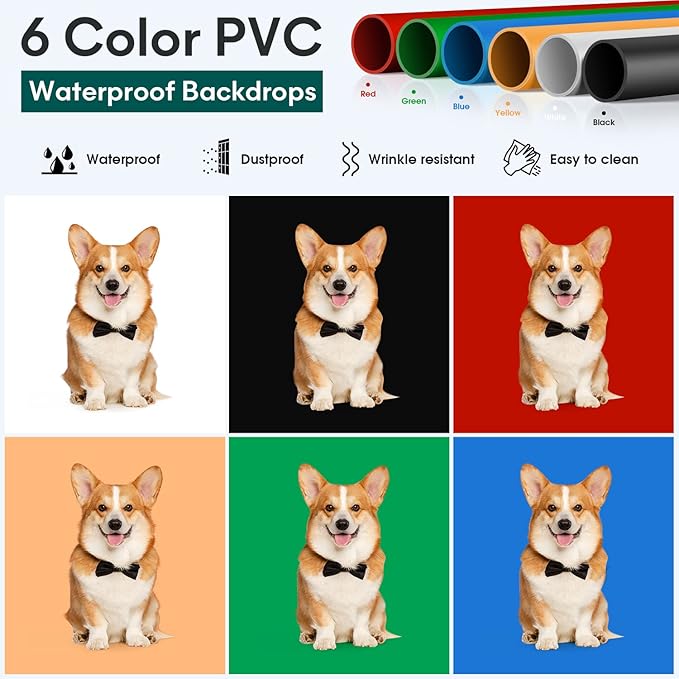Professional Daguerre 32"x32" Light Box for Product Photography, Large Photo Studio with 3 Stepless Dimming Lights Panels, 210 LED Beads, and 6 Color Backdrops, Perfect Photo Booth Shooting Tent Kit