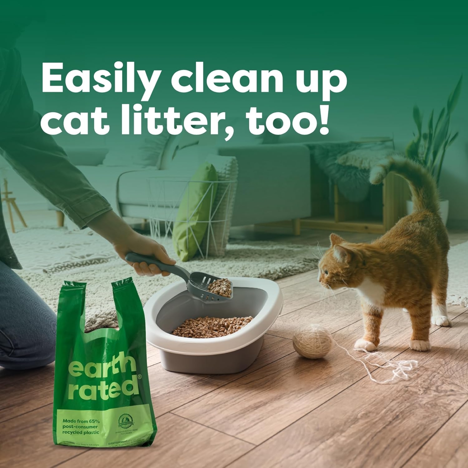 Earth Rated Dog Poop Bags with Handles Value Pack, Easy Tie and Guaranteed Leakproof, Unscented, 600 Handle Bags